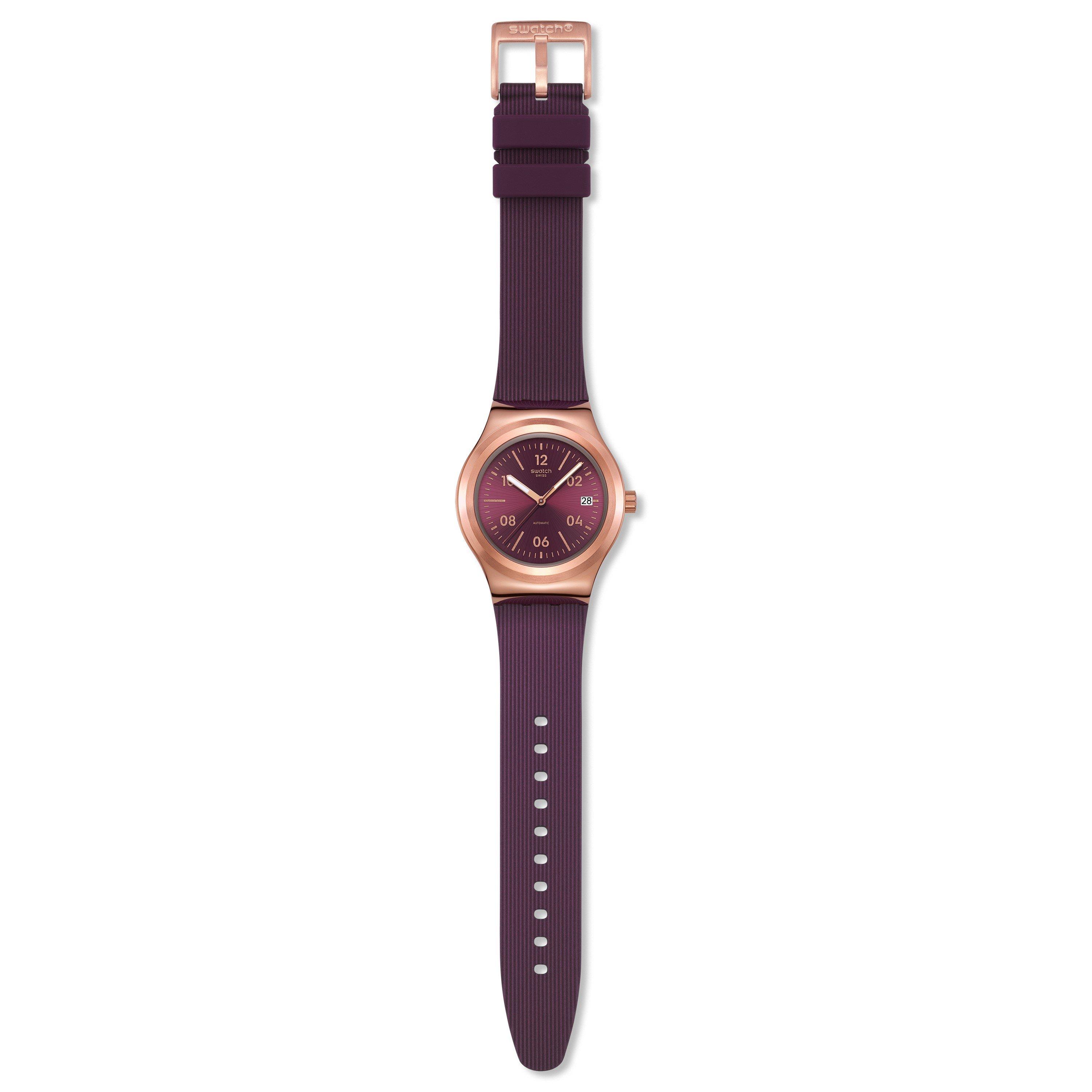 Burgundy Story - Swatch - Unisex Adults Sistem 51 Irony 52 Analogue Quartz Watch - 4