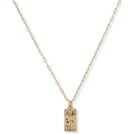 DKNY Logo Jewel pendant Necklace