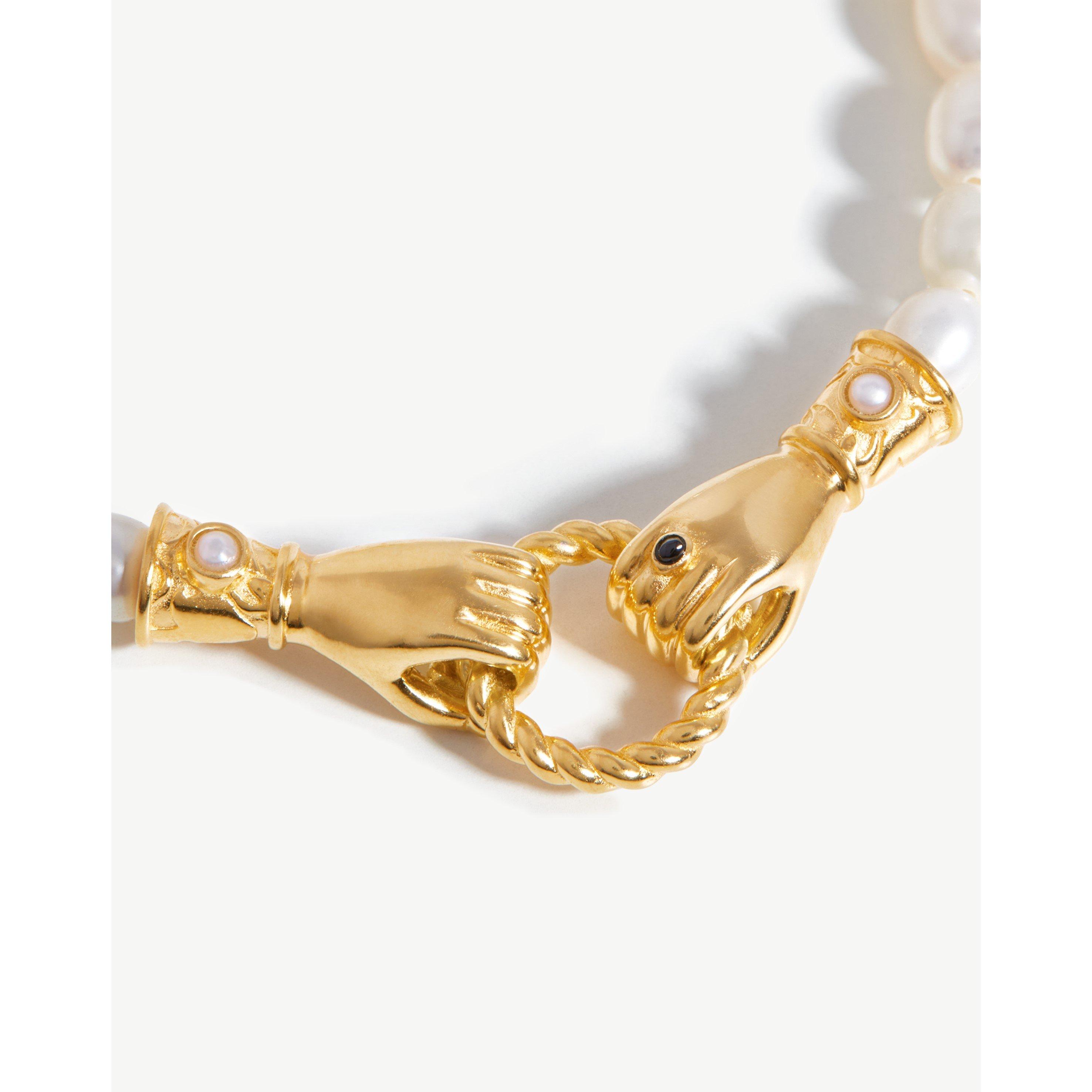 Gold - Missoma - Harris Reed In Good Hands Pearl Bracelet - 4