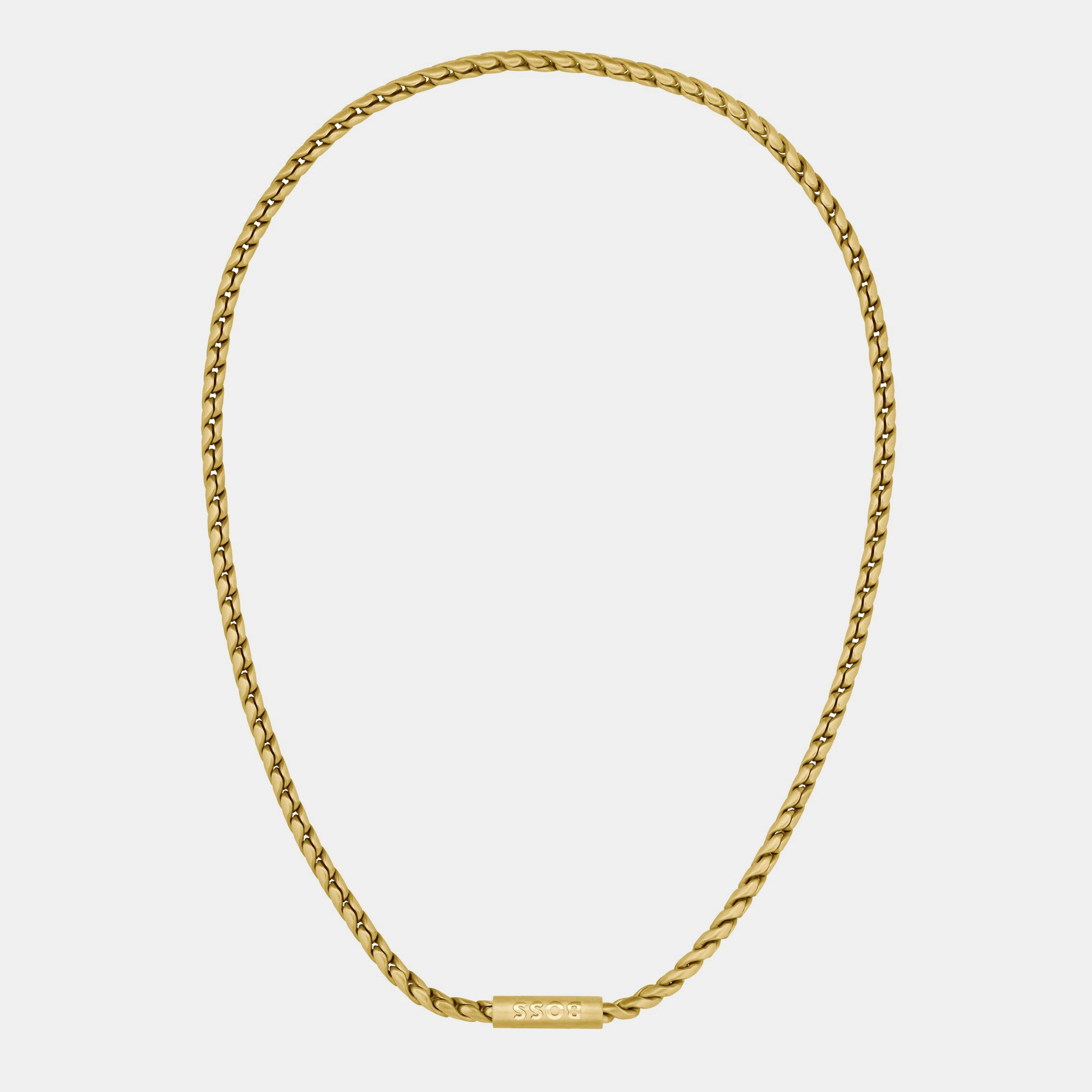 Gold - Boss - Men's Doran Light Yellow Gold IP Necklace - 2