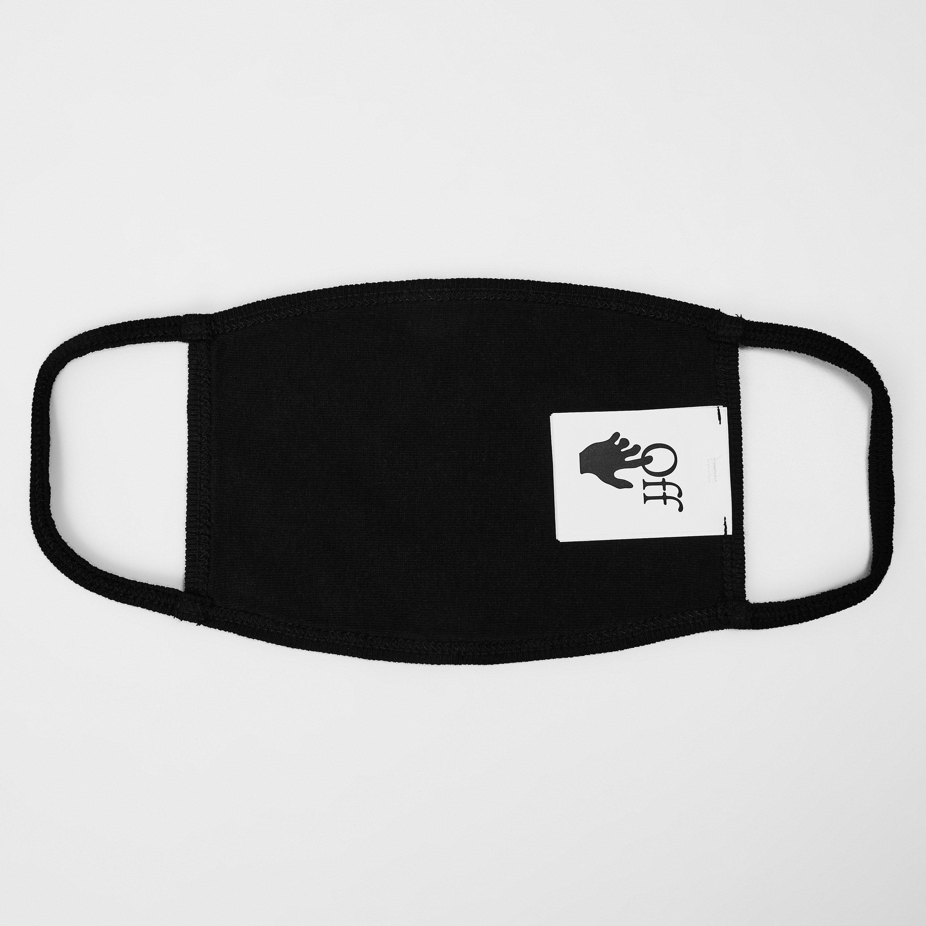 Black/White - Off White - Men's Face Mask - 2