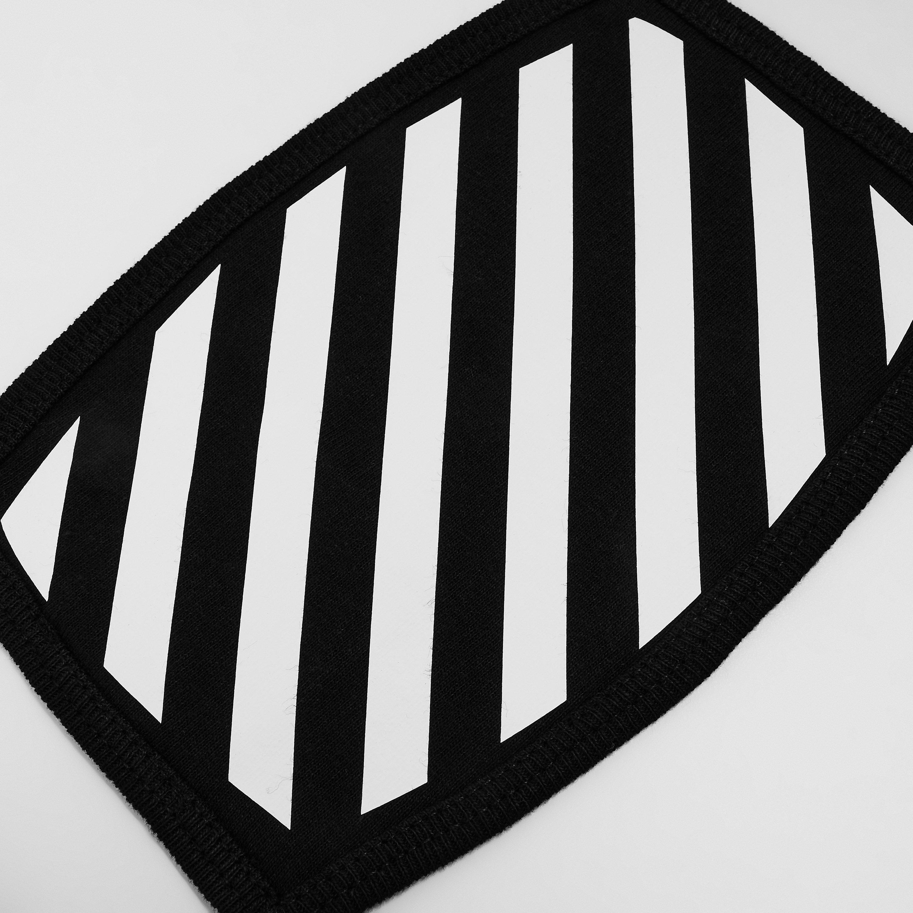 Black/White - Off White - Men's Face Mask - 3