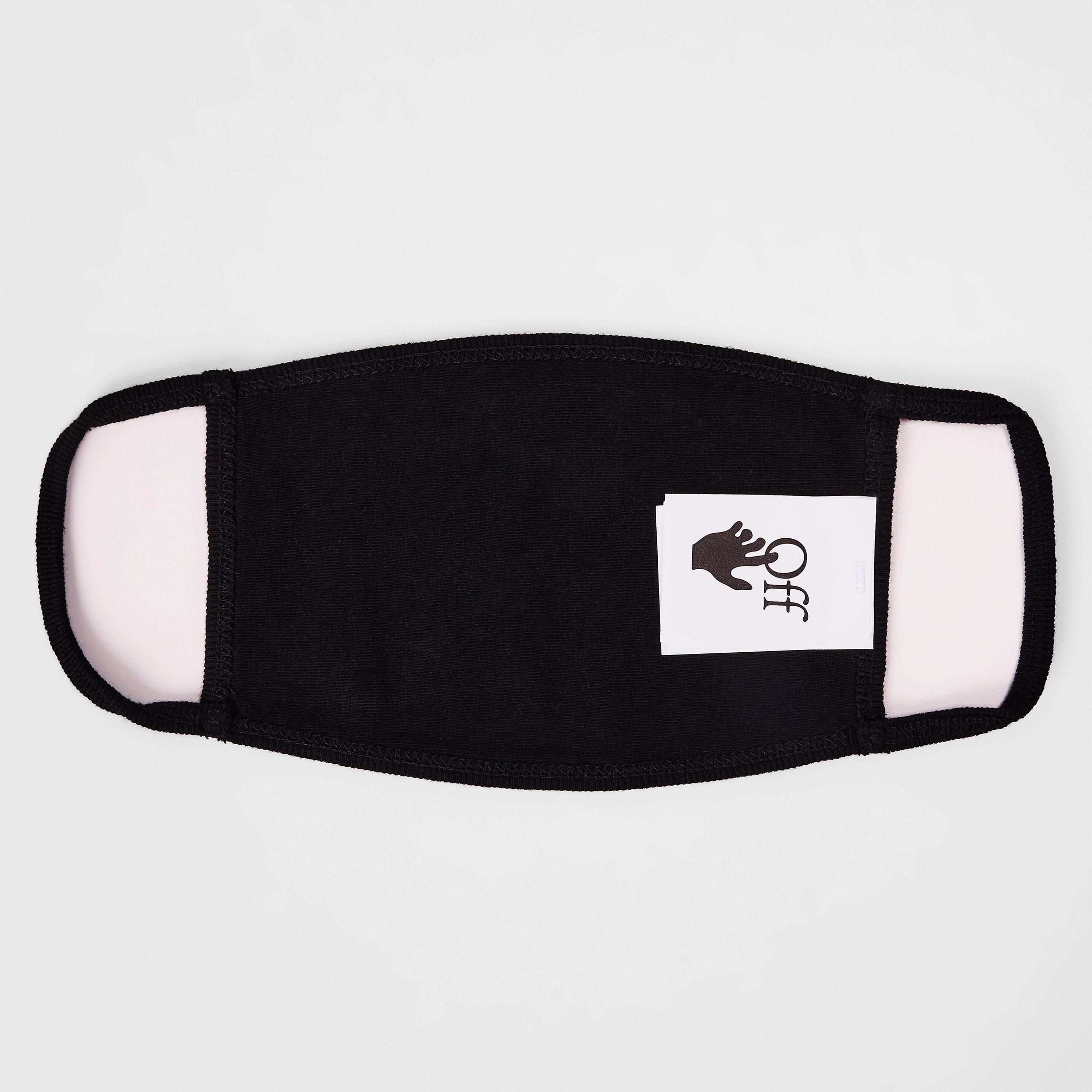 Black/Red - Off White - Men's Face Covering Masks - 2