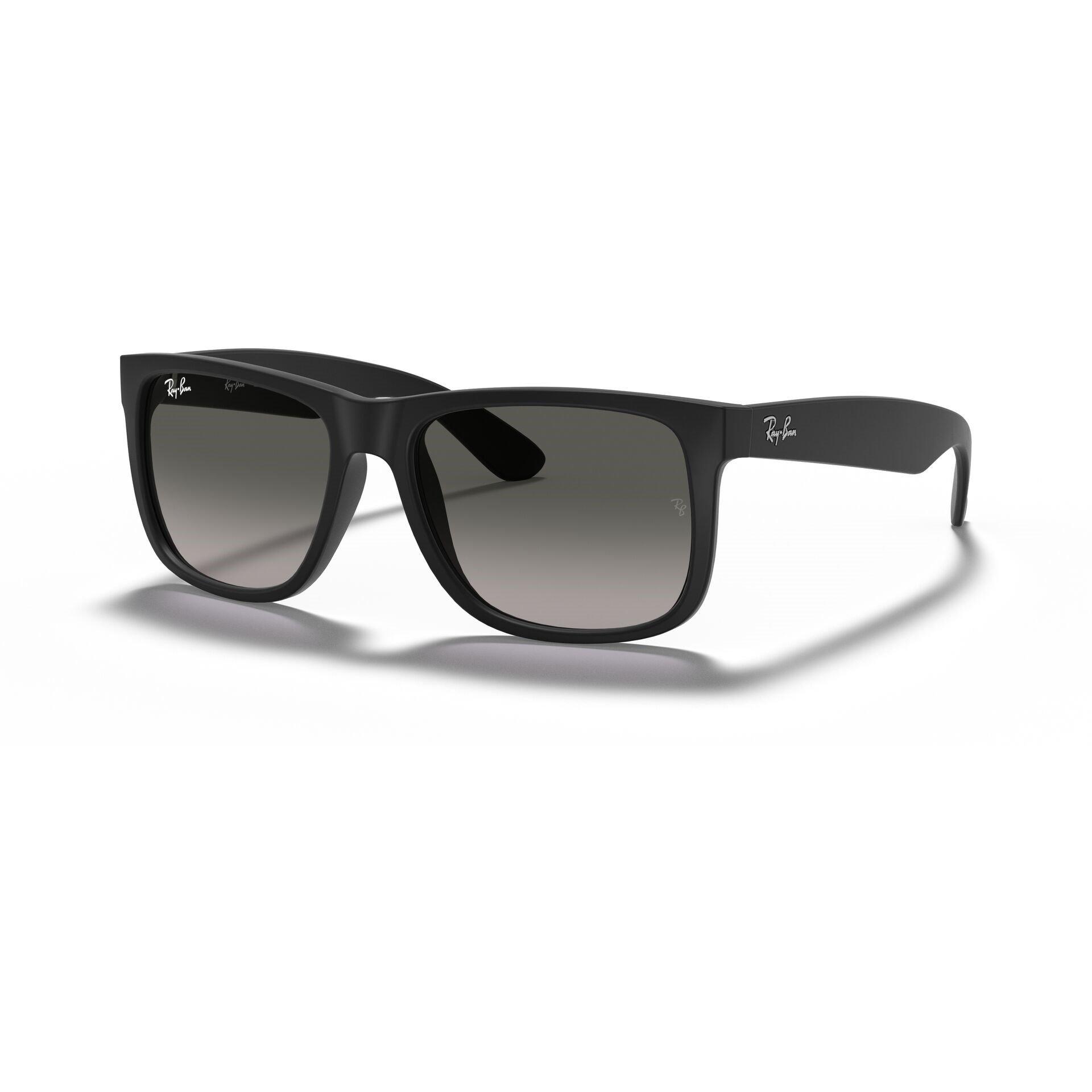Rubber Black - Ray-Ban - Ray Ban Justin Square Sunglasses - 11