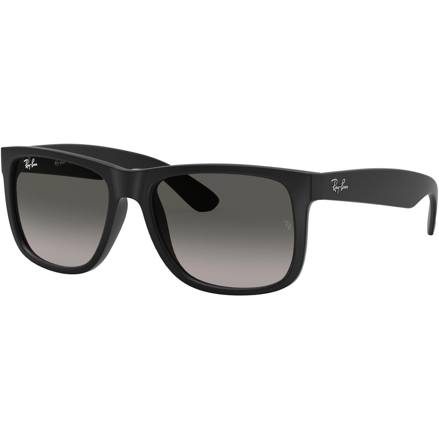 Rubber Black - Ray-Ban - Ray Ban Justin Square Sunglasses - 5