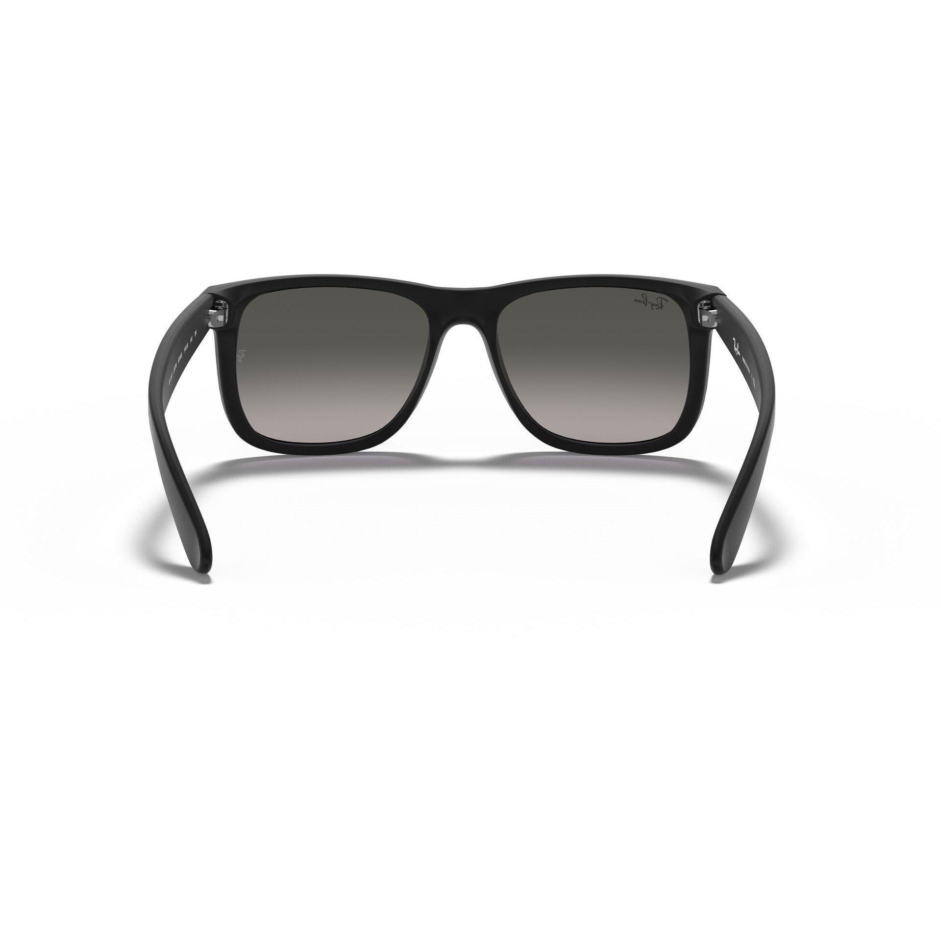 Rubber Black - Ray-Ban - Ray Ban Justin Square Sunglasses - 7