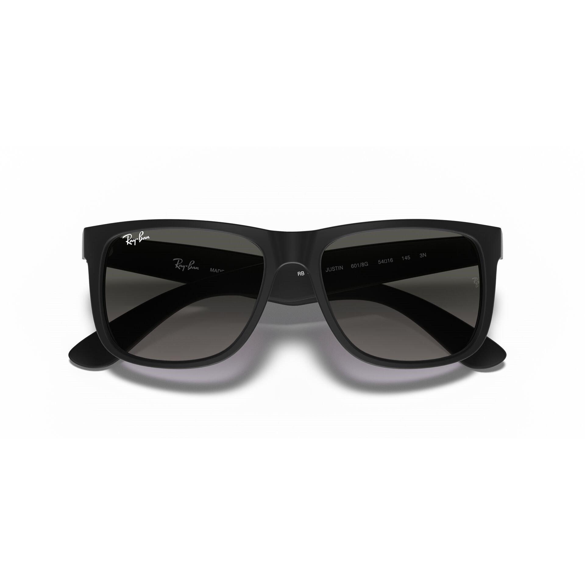 Rubber Black - Ray-Ban - Ray Ban Justin Square Sunglasses - 8