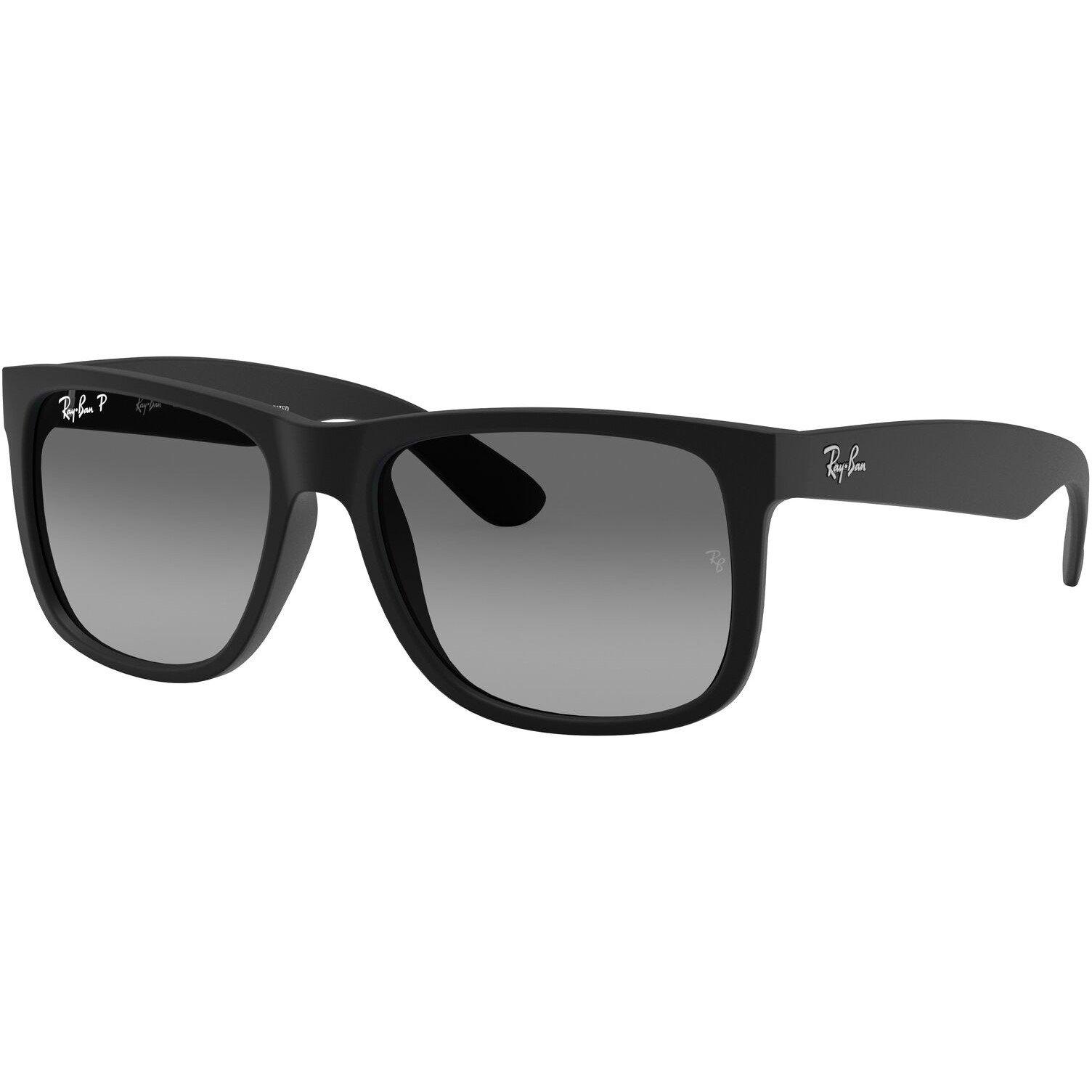 Rubber Black - Ray-Ban - Ray Ban Justin Square Sunglasses - 3