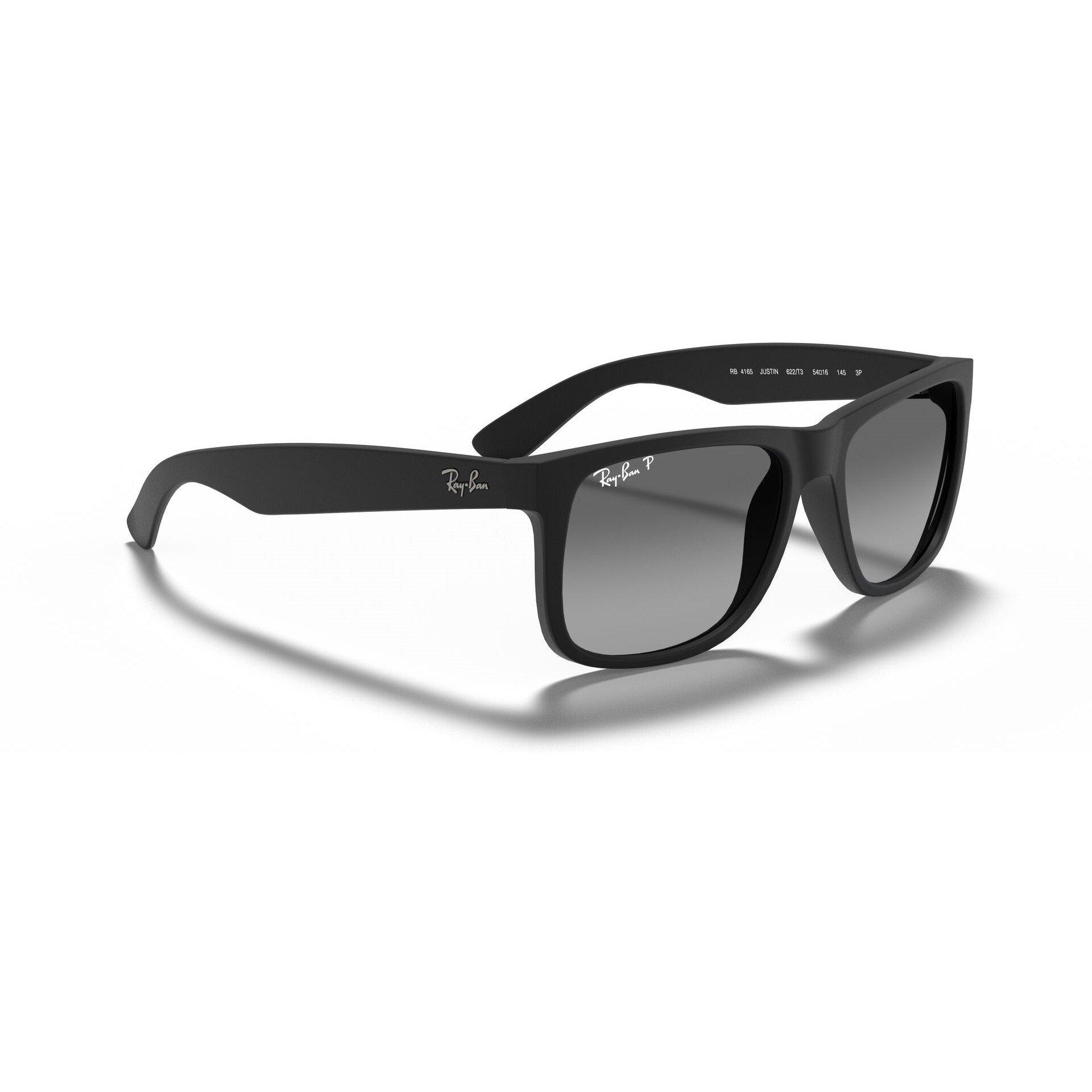Rubber Black - Ray-Ban - Ray Ban Justin Square Sunglasses - 4