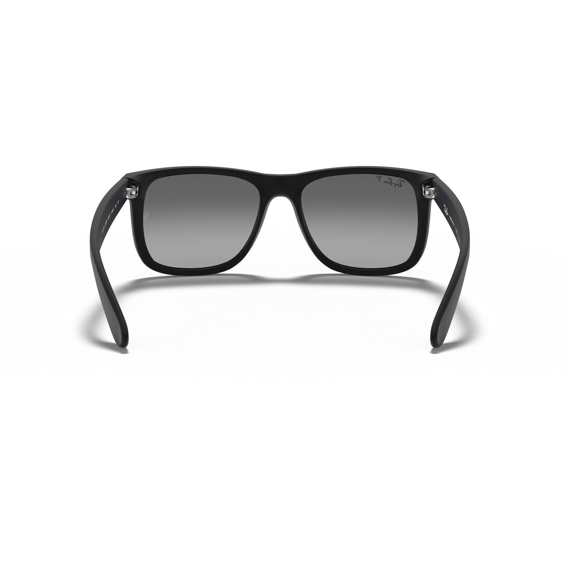 Rubber Black - Ray-Ban - Ray Ban Justin Square Sunglasses - 5
