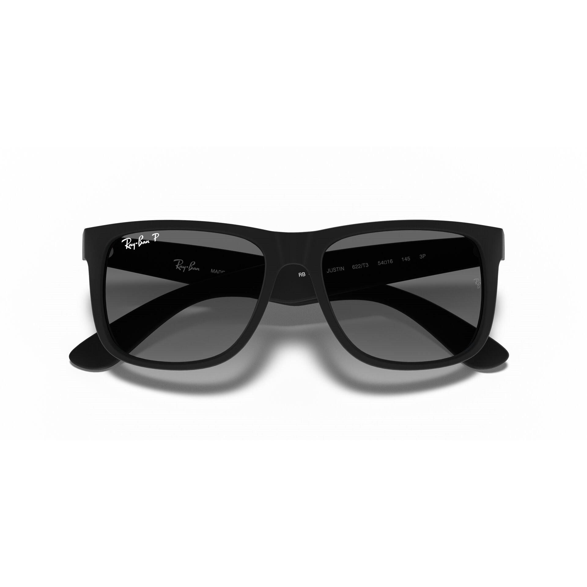 Rubber Black - Ray-Ban - Ray Ban Justin Square Sunglasses - 6