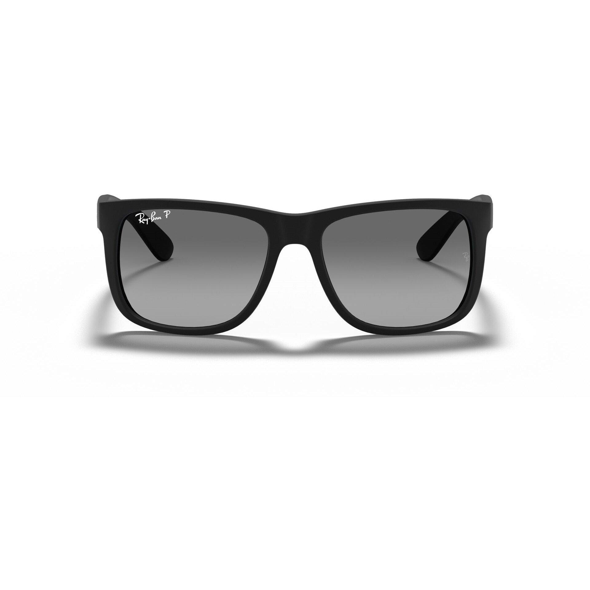 Rubber Black - Ray-Ban - Ray Ban Justin Square Sunglasses - 7