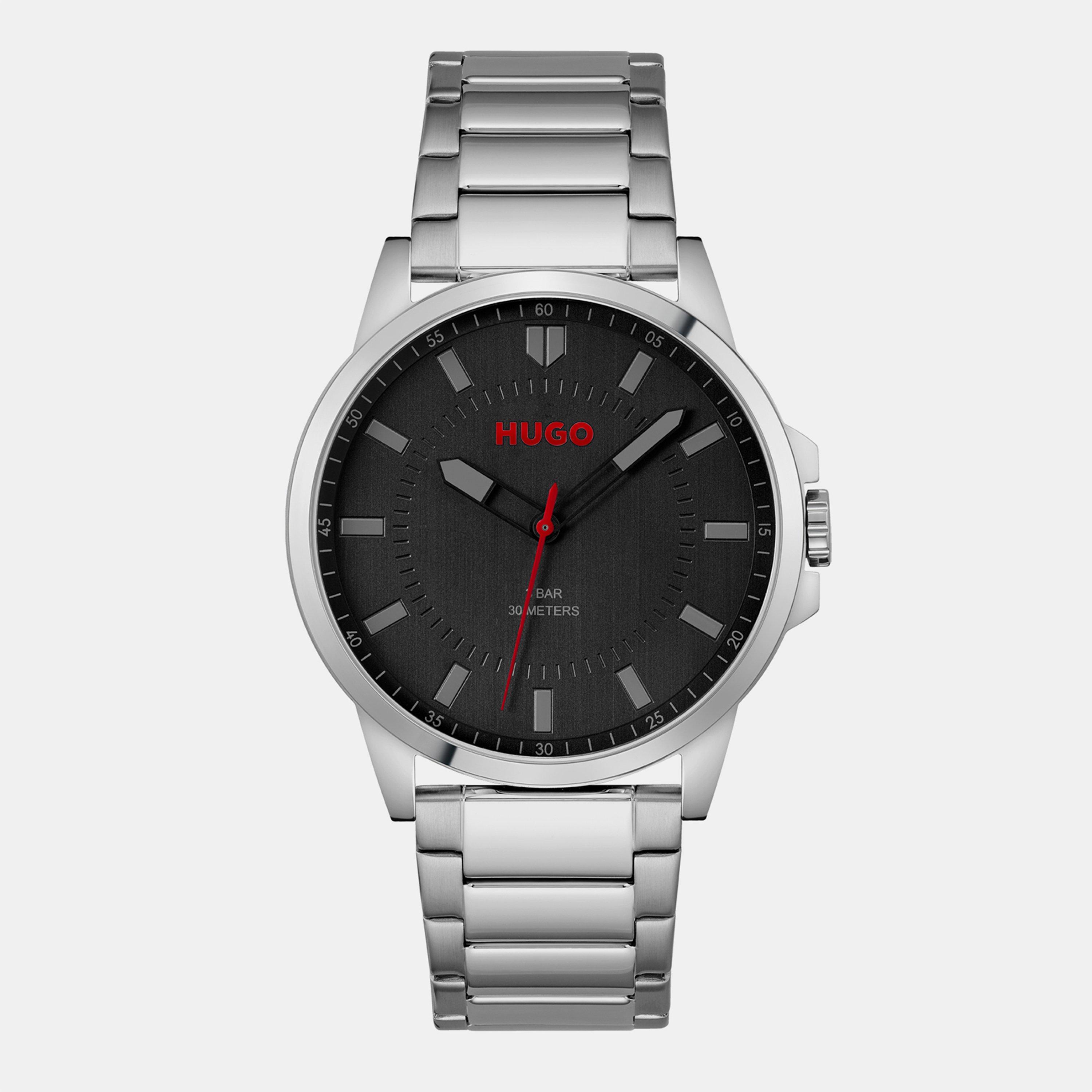 HUGO Analogue Quartz Watch for Men Collection #First - Available with Stainless Steel Bracelet or Leather Strap - Image 7
