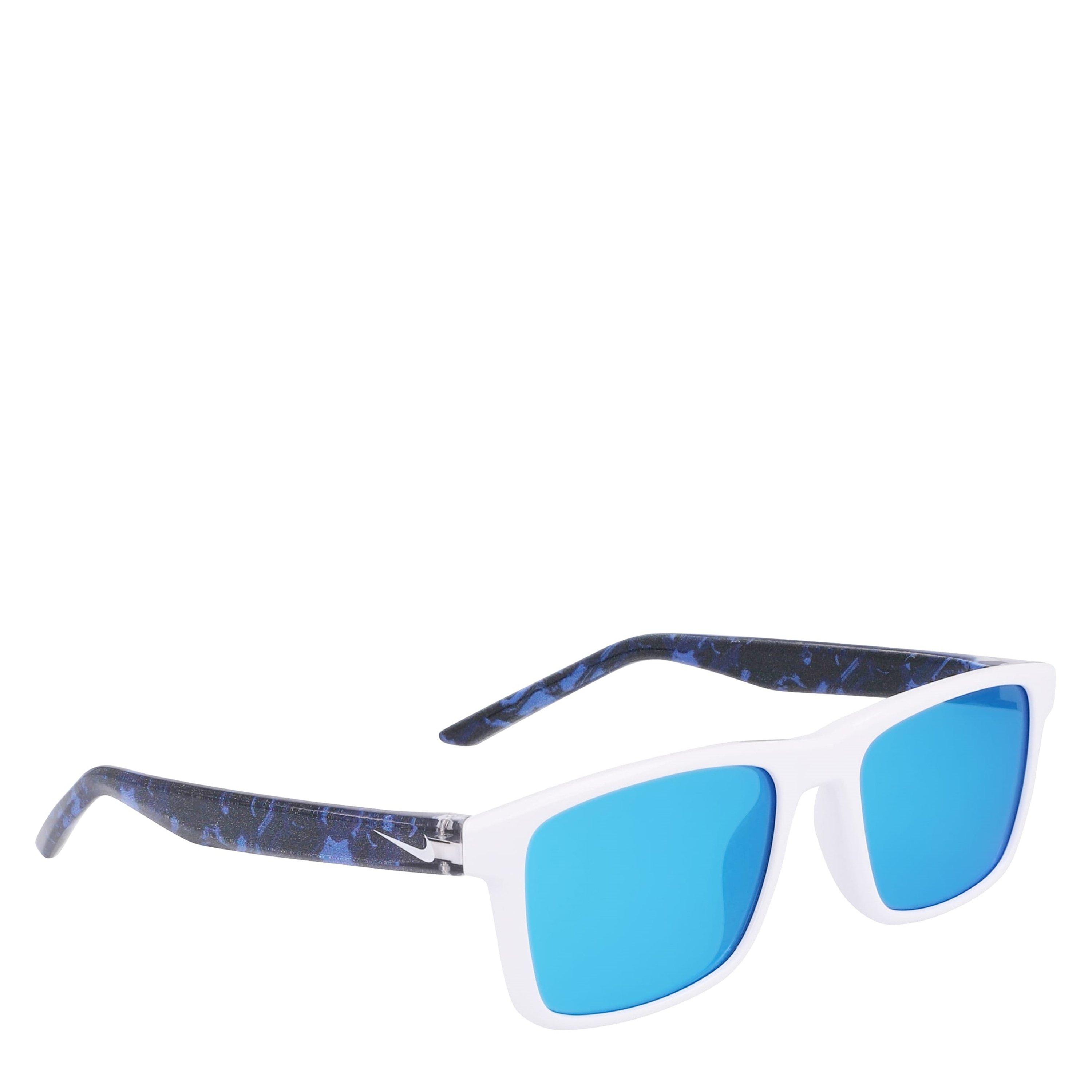 Nike  Cheer M Square Sunglasses - White/Blue Mr