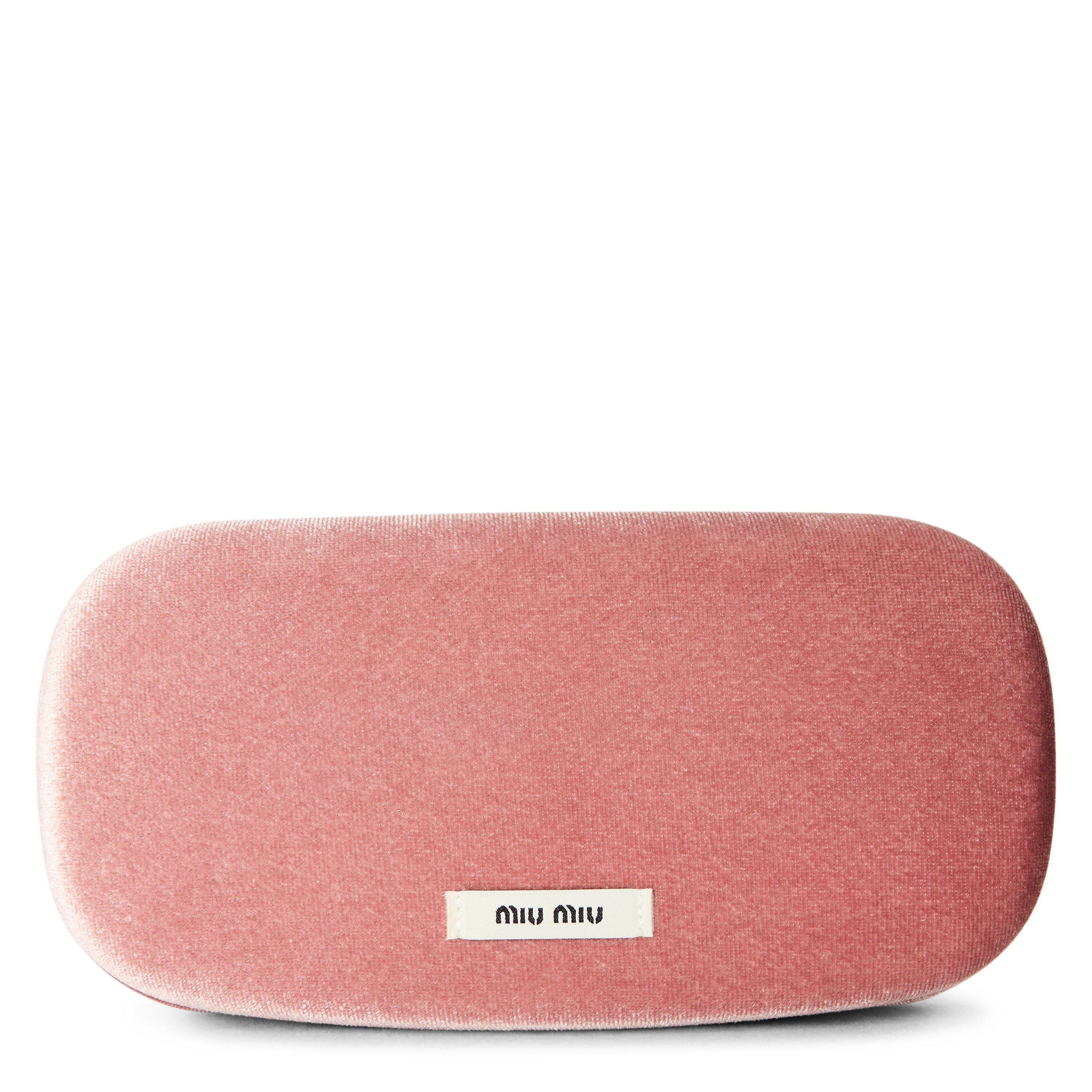 Black/Grey - Miu Miu - Women's 0MU A03S Cat Eye Sunglasses - 4