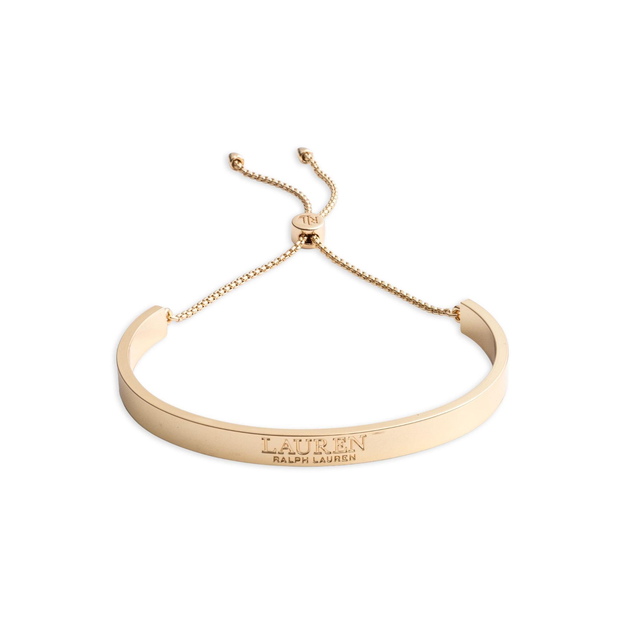 Lauren by Ralph Lauren Lauren Ralph Lauren Gold Logo Slider Bracelet - GLD