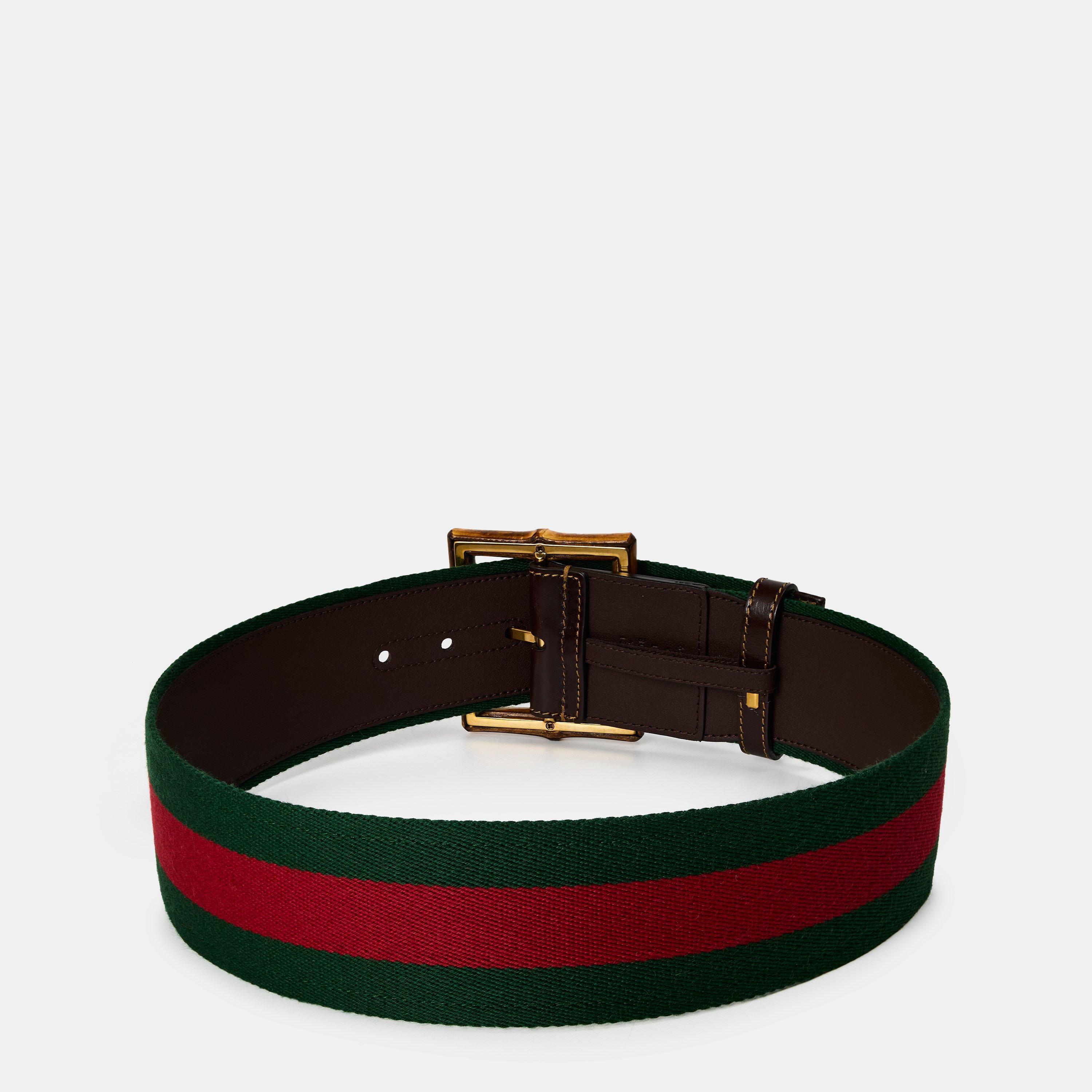 Vrv/Dk Nw Acero - Gucci - Women's Adjustable Fabric Belt - 2