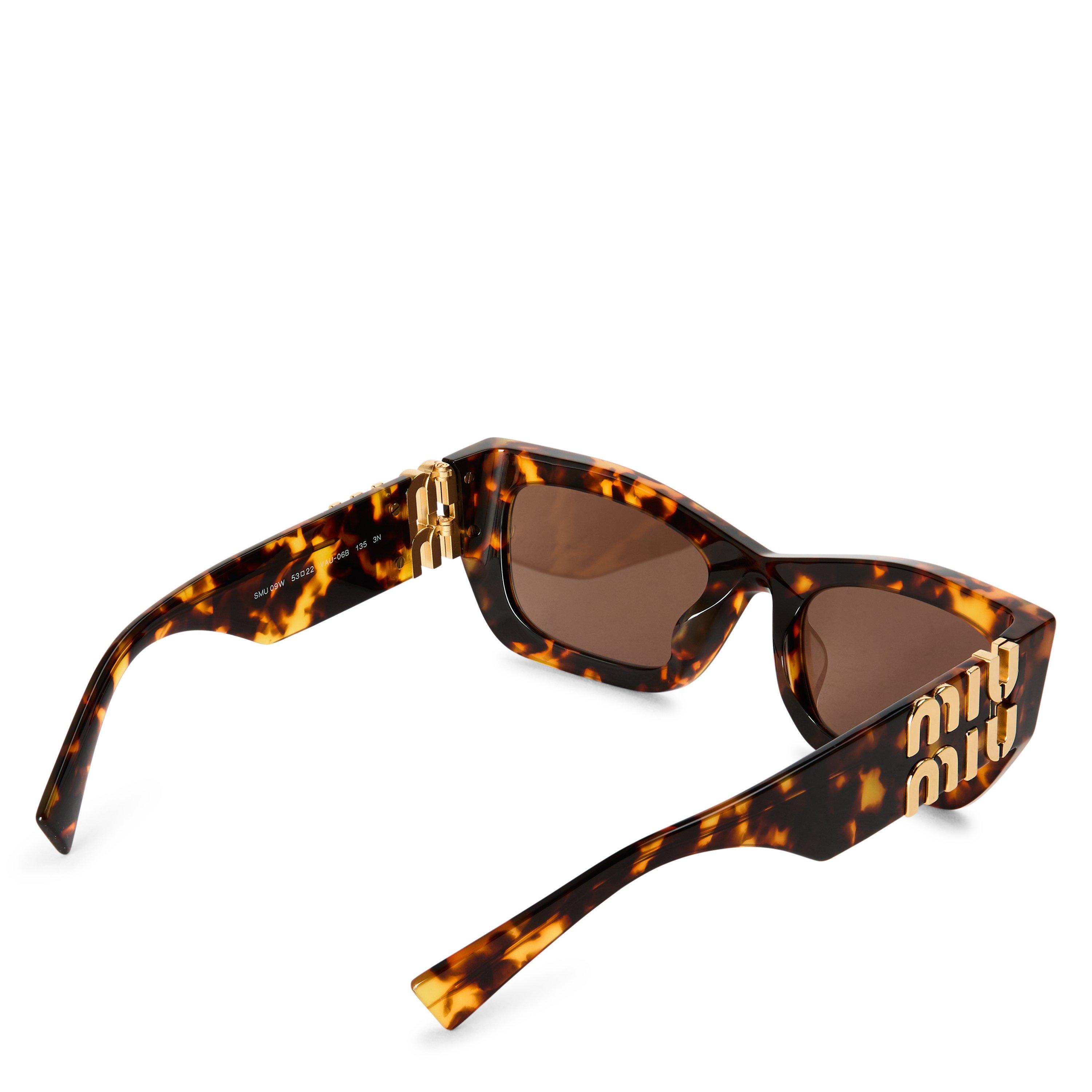 Honey Havana - Miu Miu - Women's 0MU 09WS Rectangle Sunglasses - 2