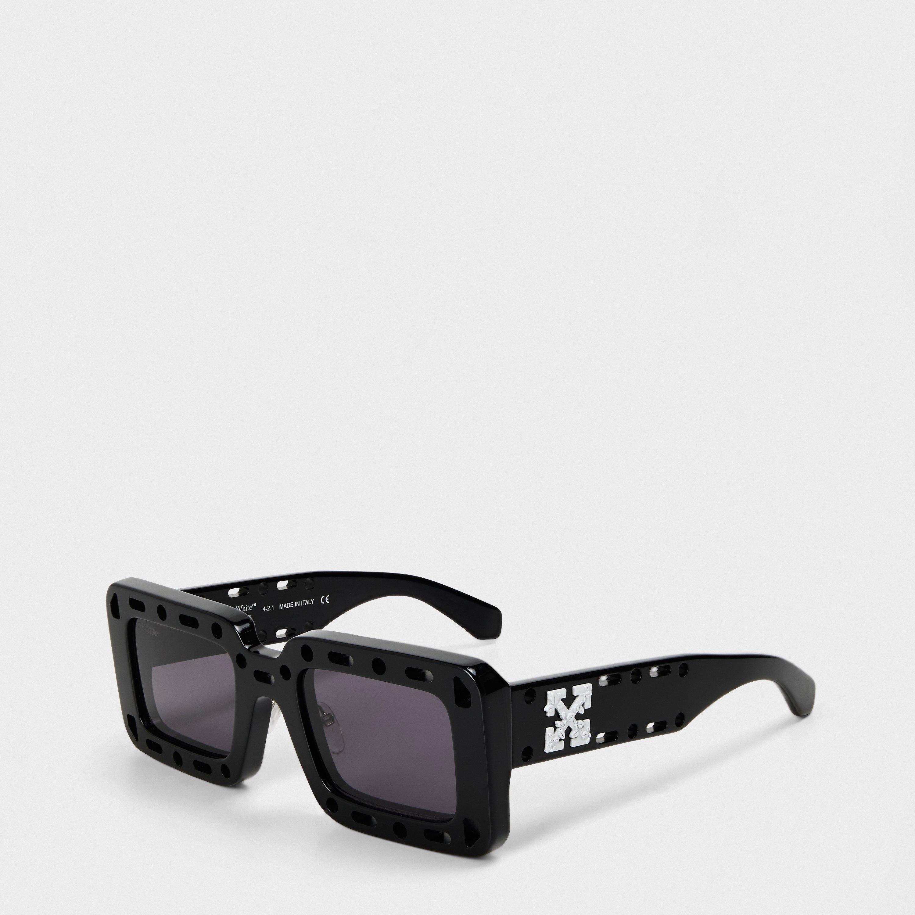 Off White Unisex Square Sunglasses, Square Design