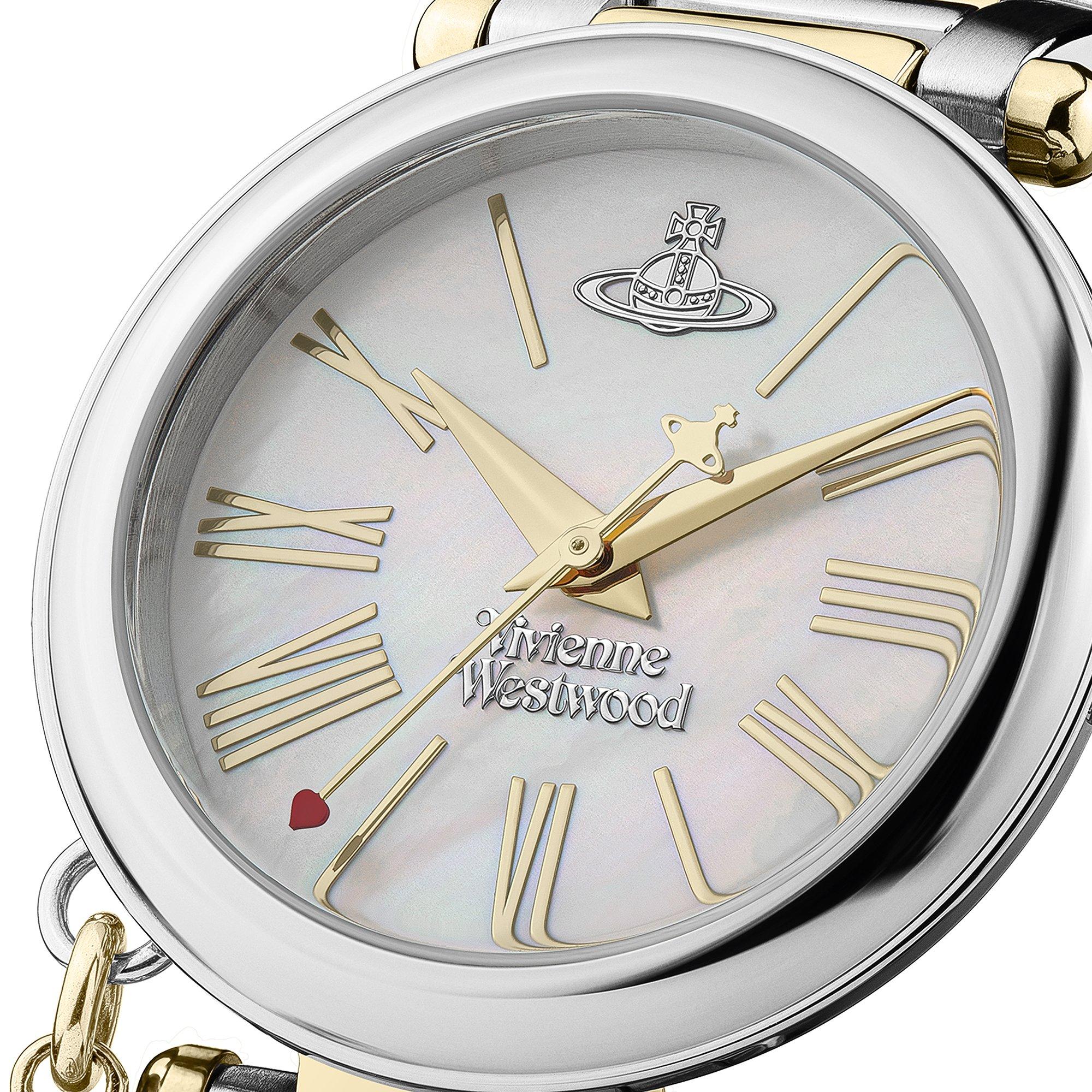 Silver/Gold - Vivienne Westwood - Women's Saturn Orb Quartz Watch - 4