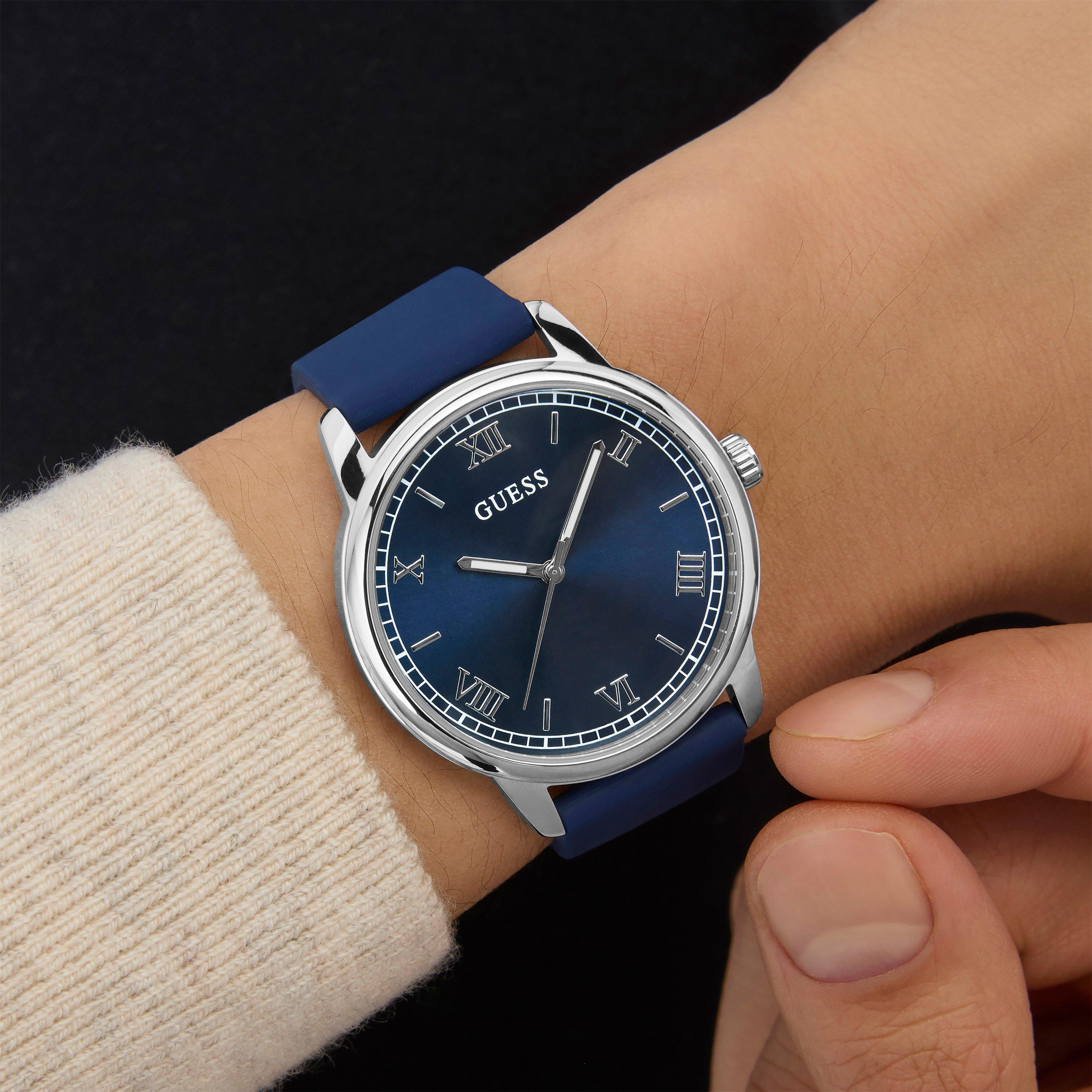 Black/Silver - Guess - Men's Chandler Analogue Quartz Watch - 3