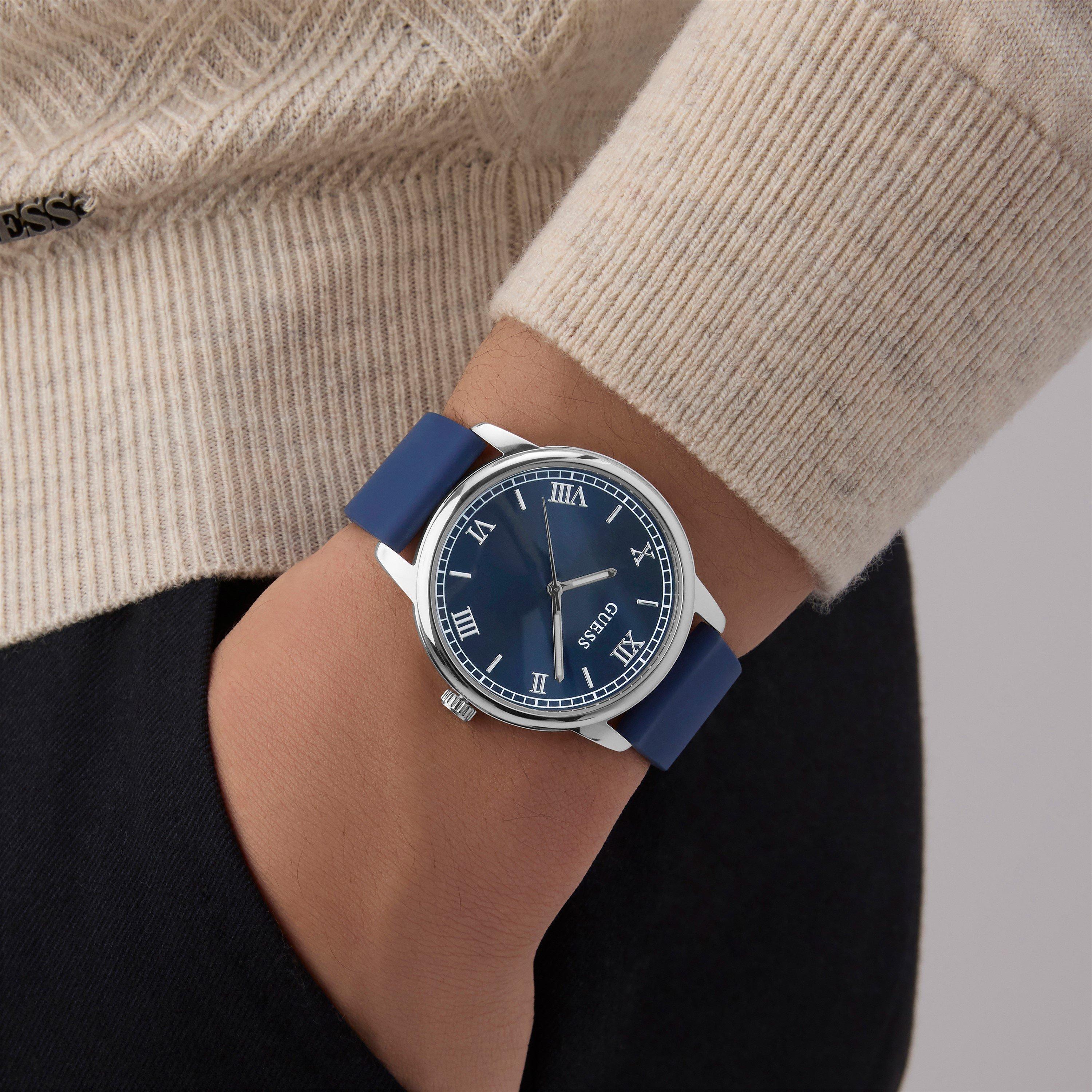 Black/Silver - Guess - Men's Chandler Analogue Quartz Watch - 4