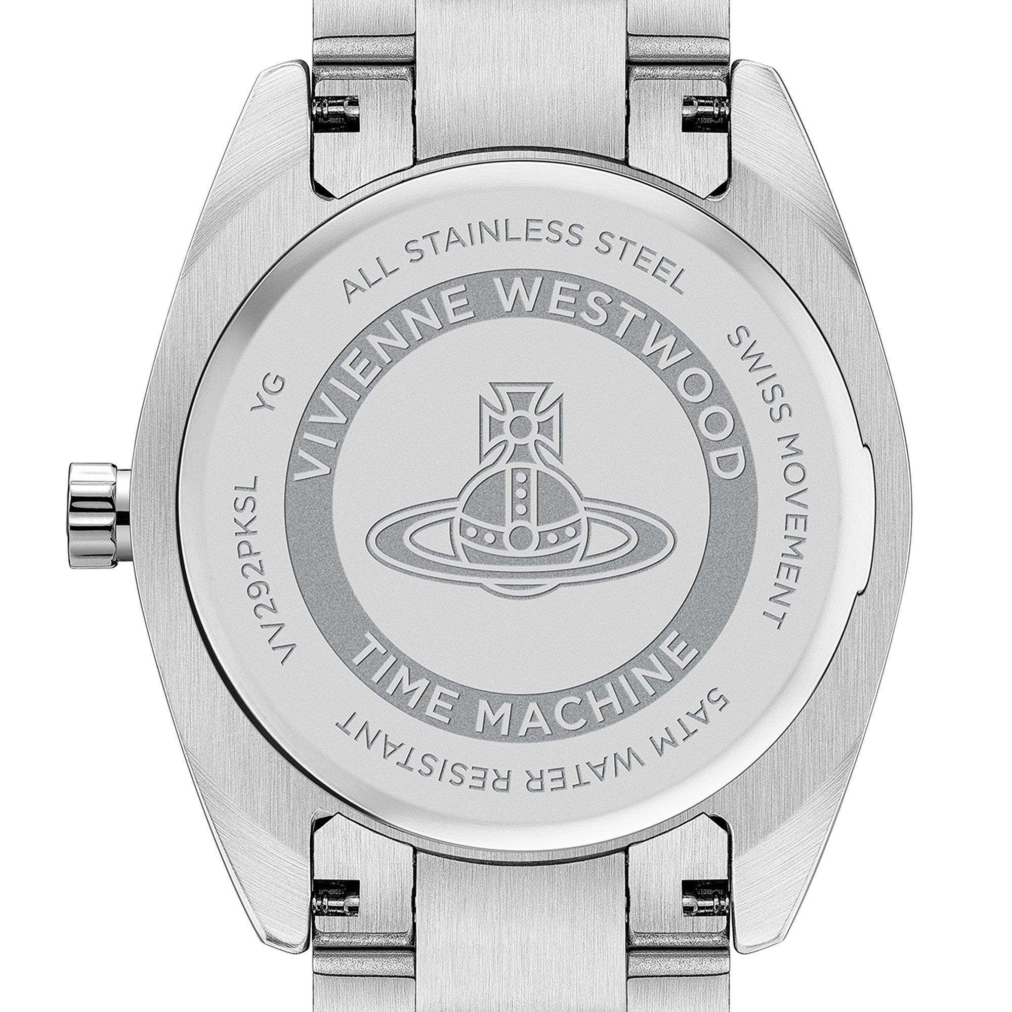 Silver/Pink - Vivienne Westwood - Women's Saturn Orb Fenchurch Quartz Watch - 5