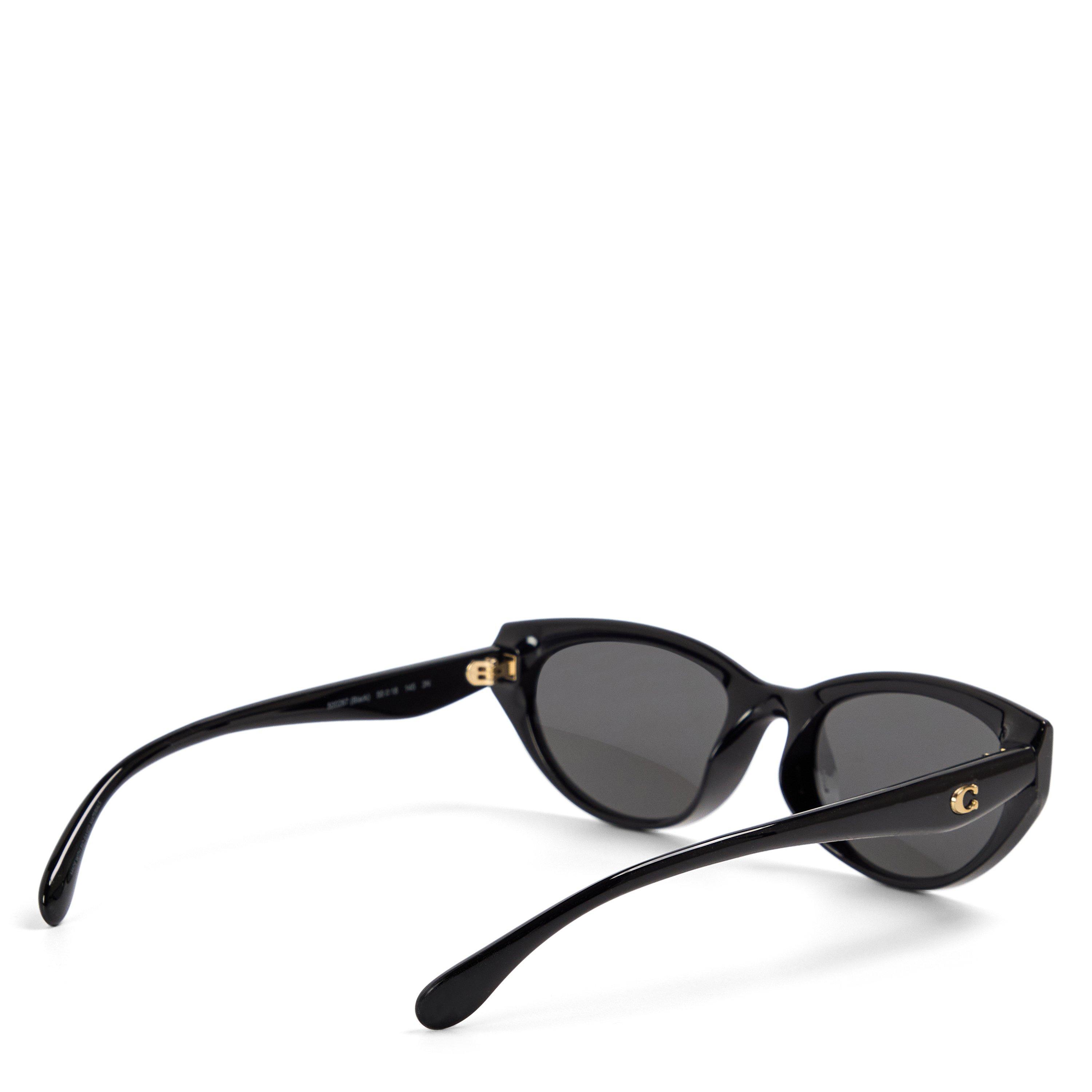 Black/Grey - Coach - Women's Cat Eye Sunglasses - 2