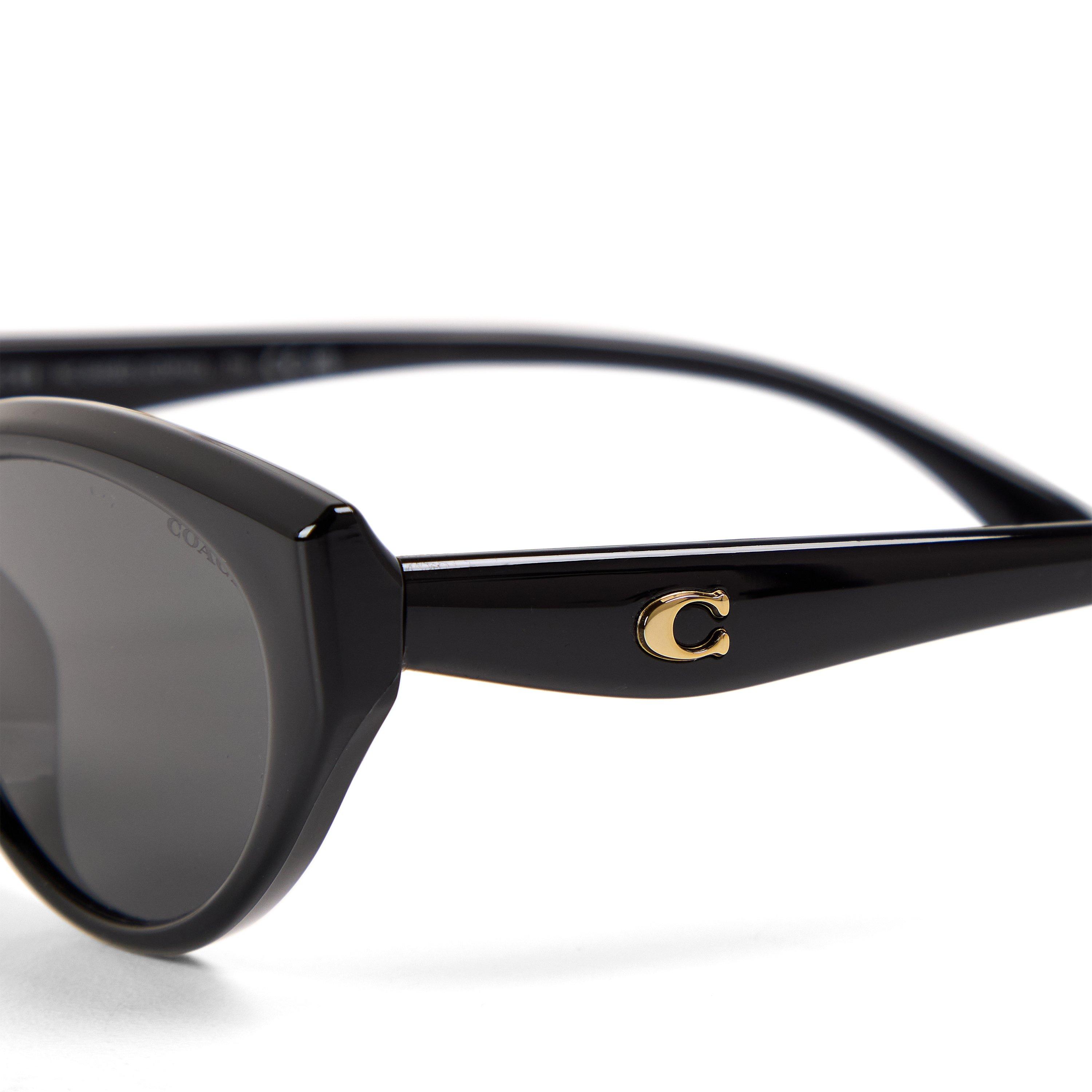 Black/Grey - Coach - Women's Cat Eye Sunglasses - 3