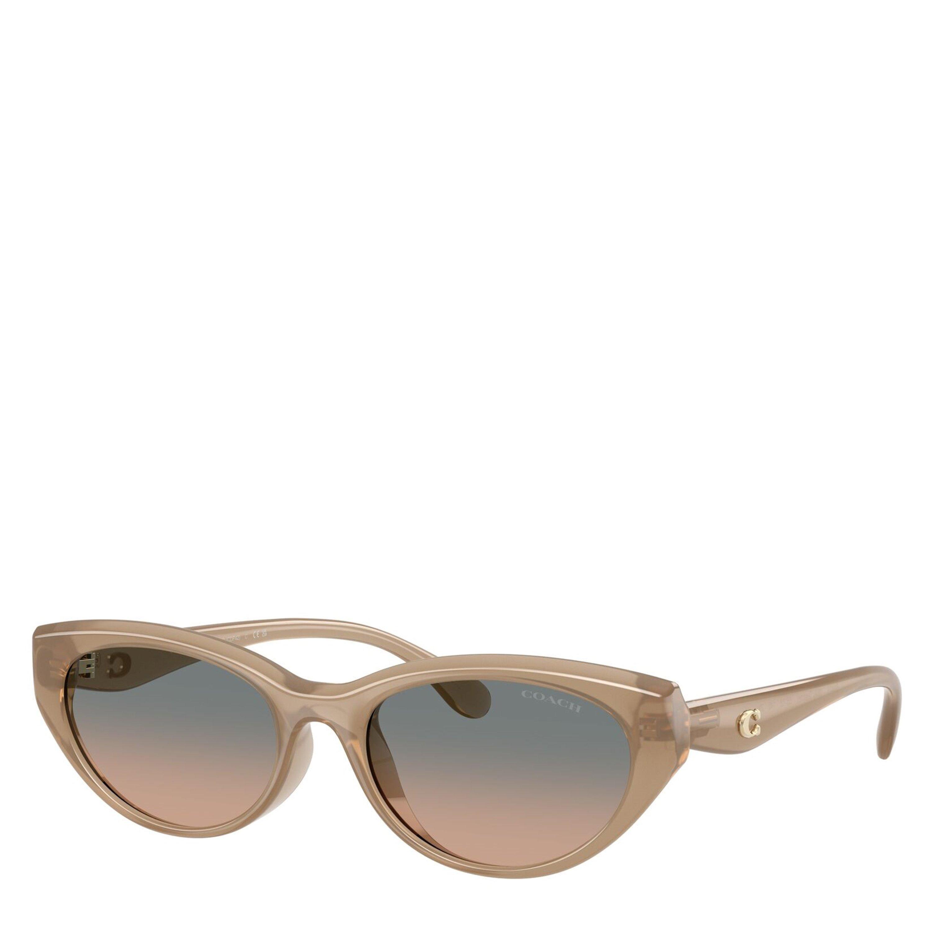 Sand/Green - Coach - Women's Cat Eye Sunglasses - 3