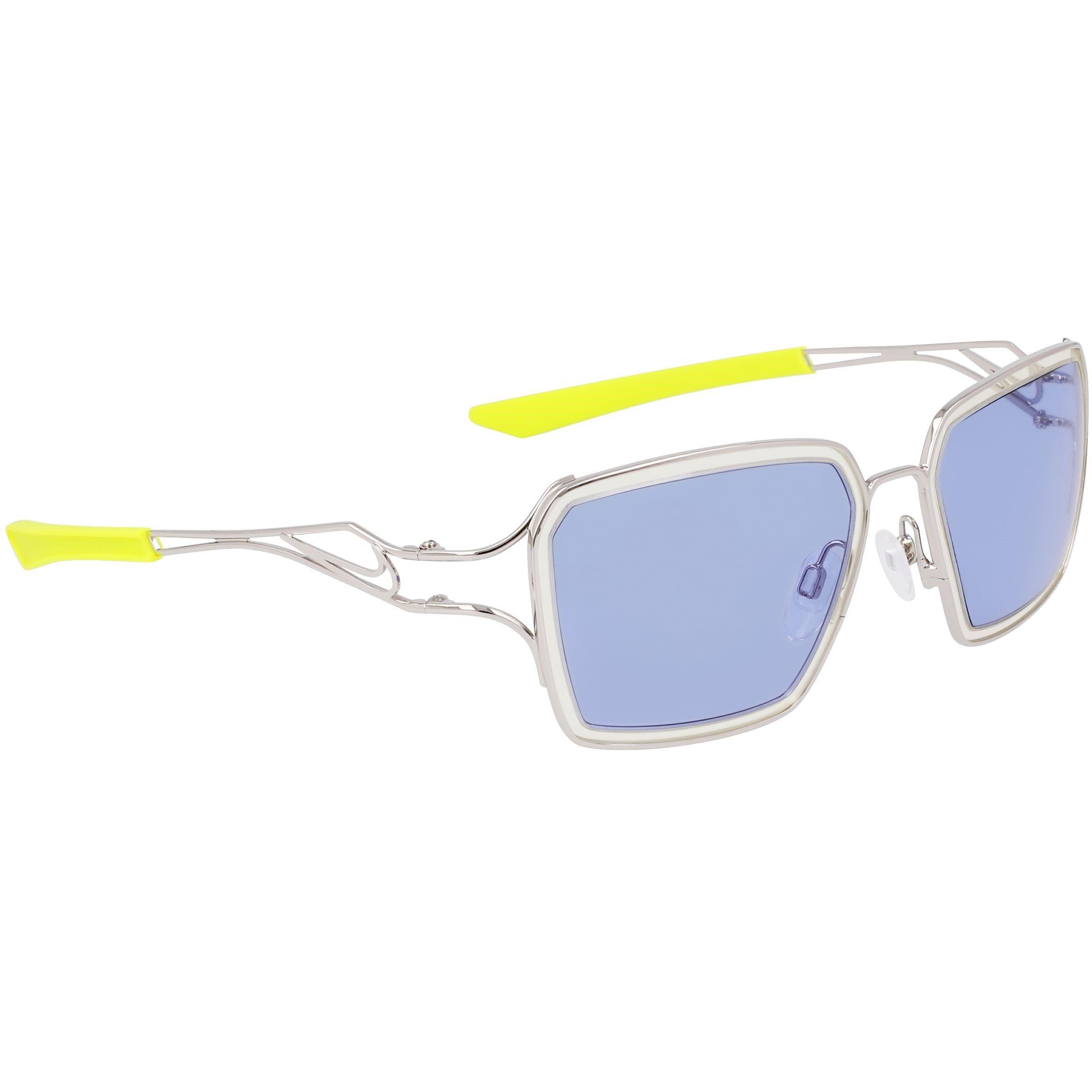 Nike  Veil Prism Square Sunglasses - Silver/Blue/Ylw