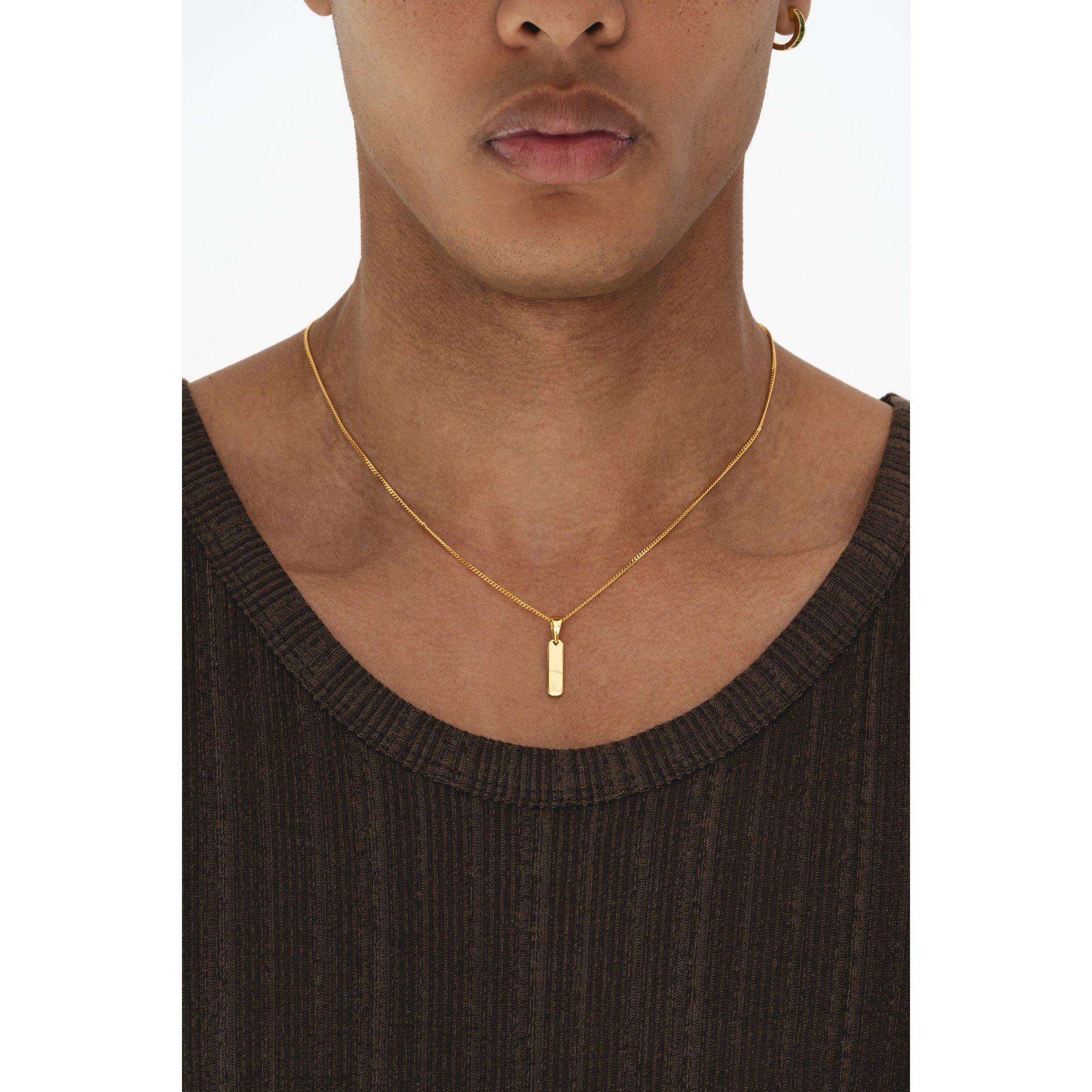 Gold - Common Lines - Totem Necklace - 2