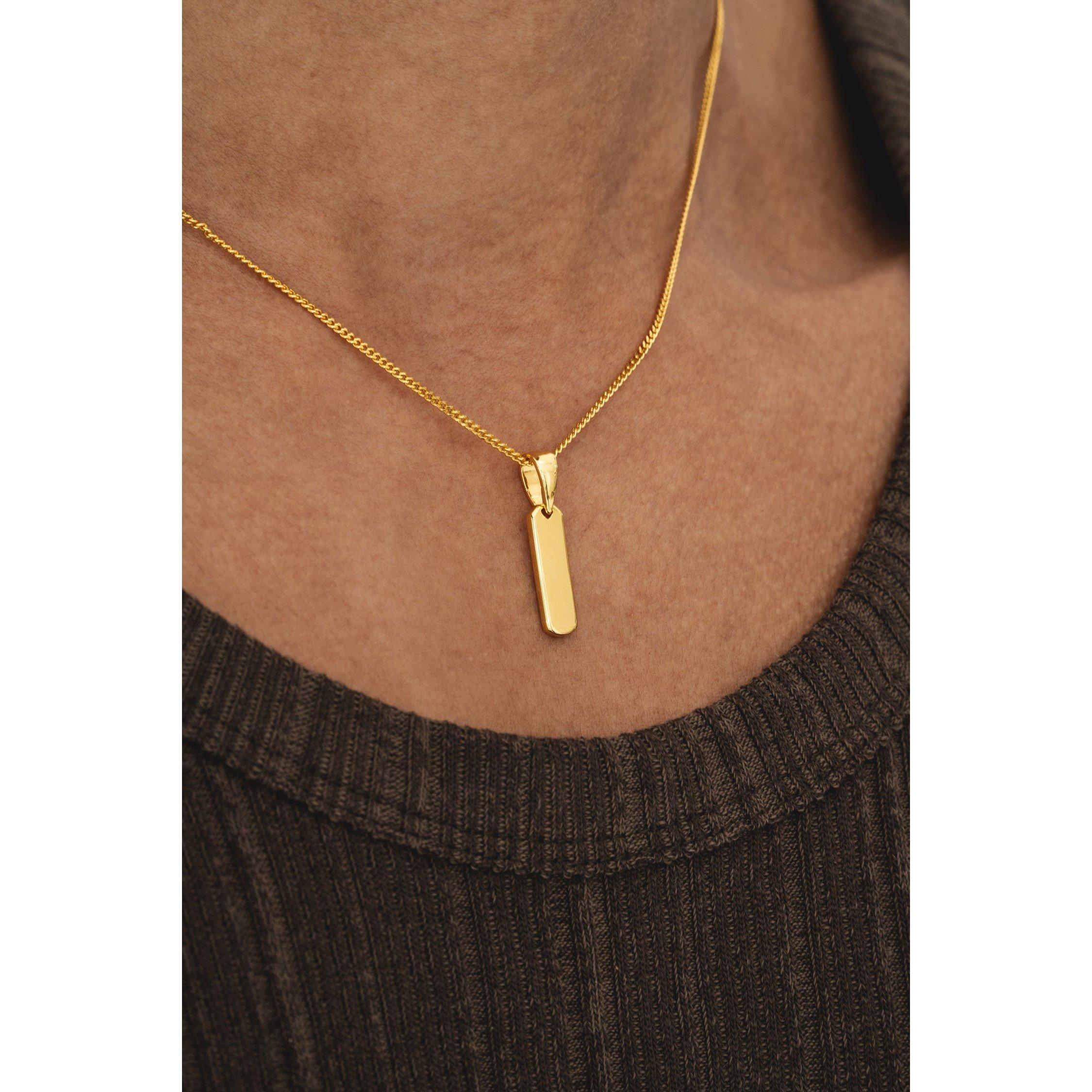 Gold - Common Lines - Totem Necklace - 3