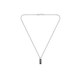 Boss Gents BOSS Kassy Emblem Stainless Steel Black IP Pendant Necklace