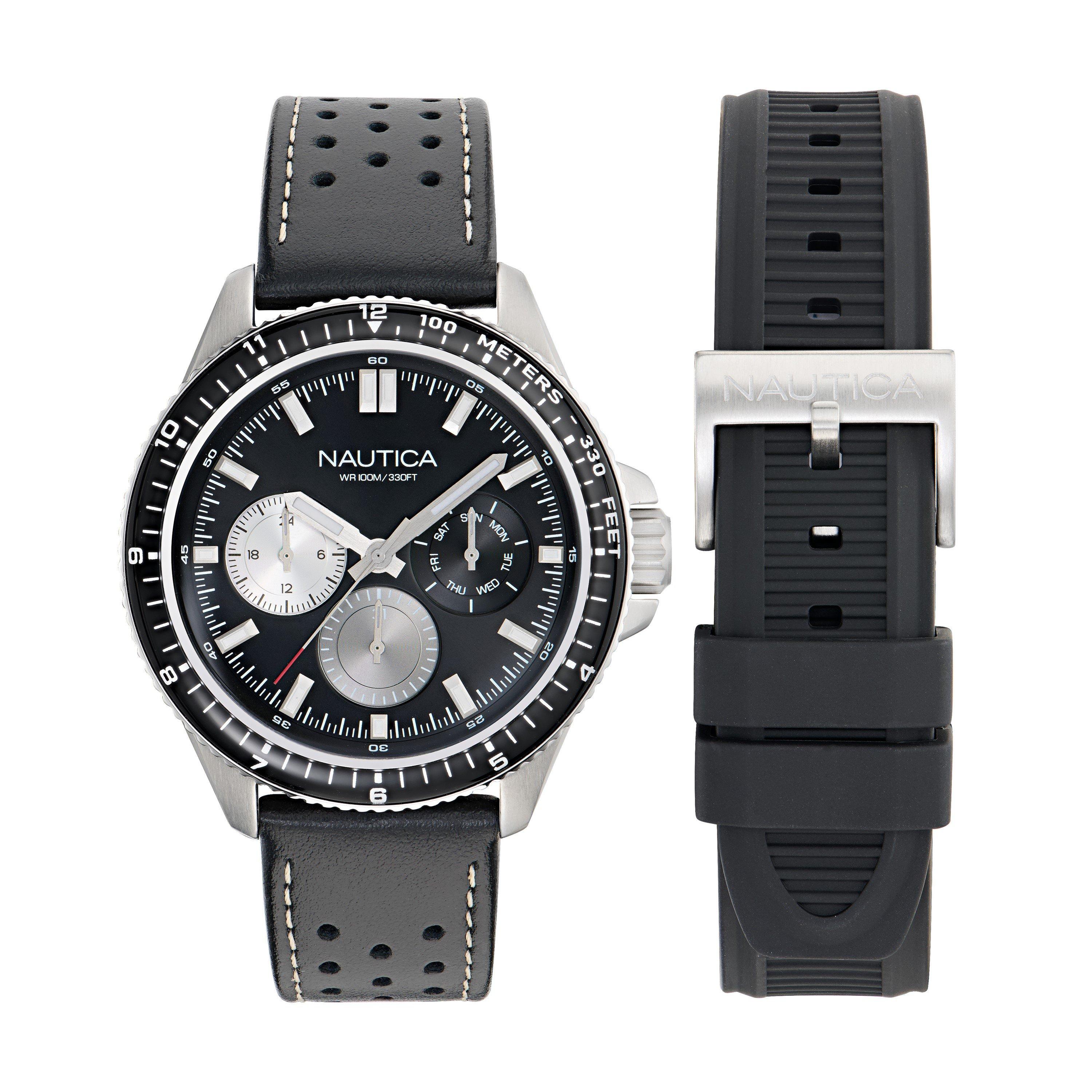 Preto/Prata - Nautica - Nautica Windrose Wtc Sn72 - 1