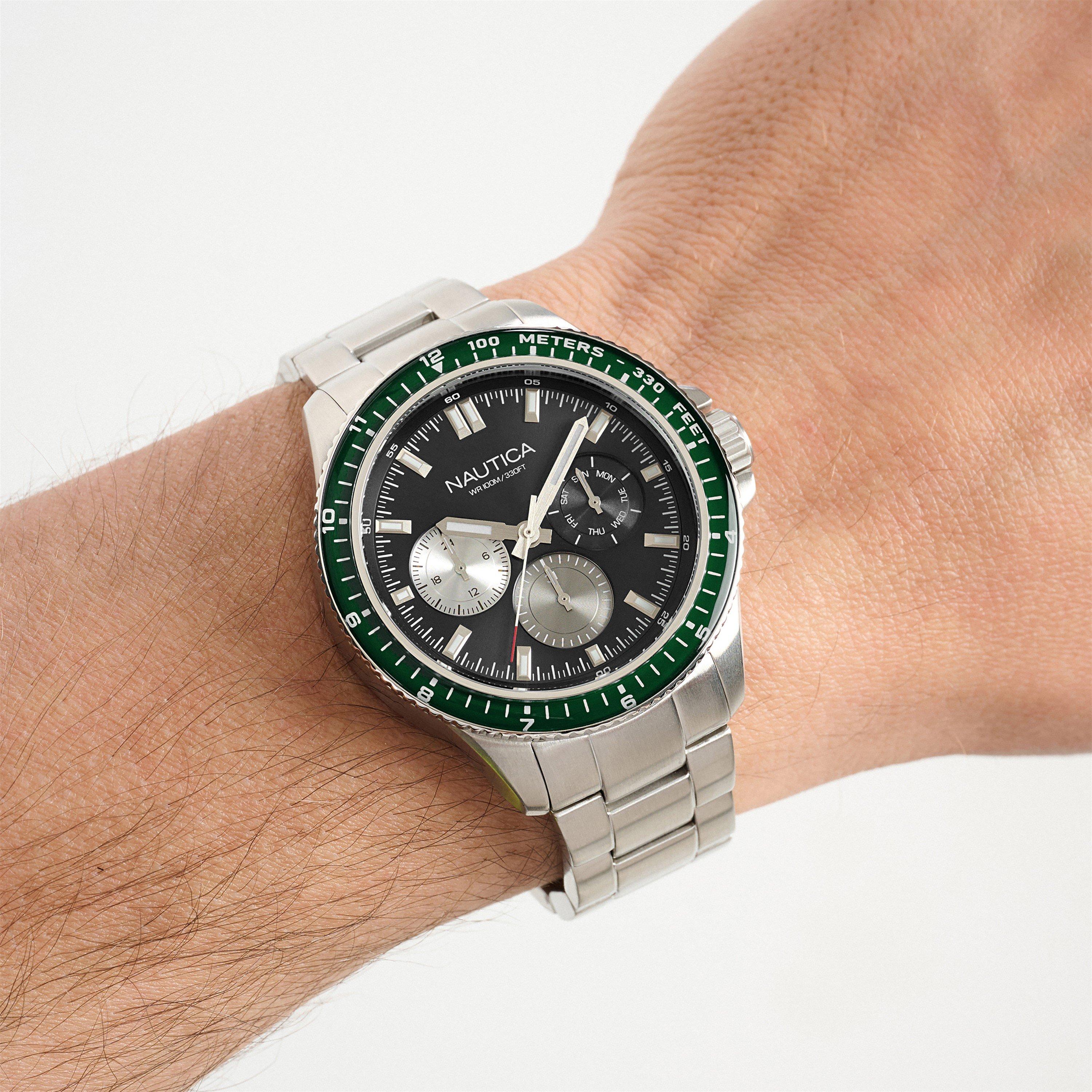 Preto/Prata - Nautica - Nautica Windrose Wtc Sn72 - 2