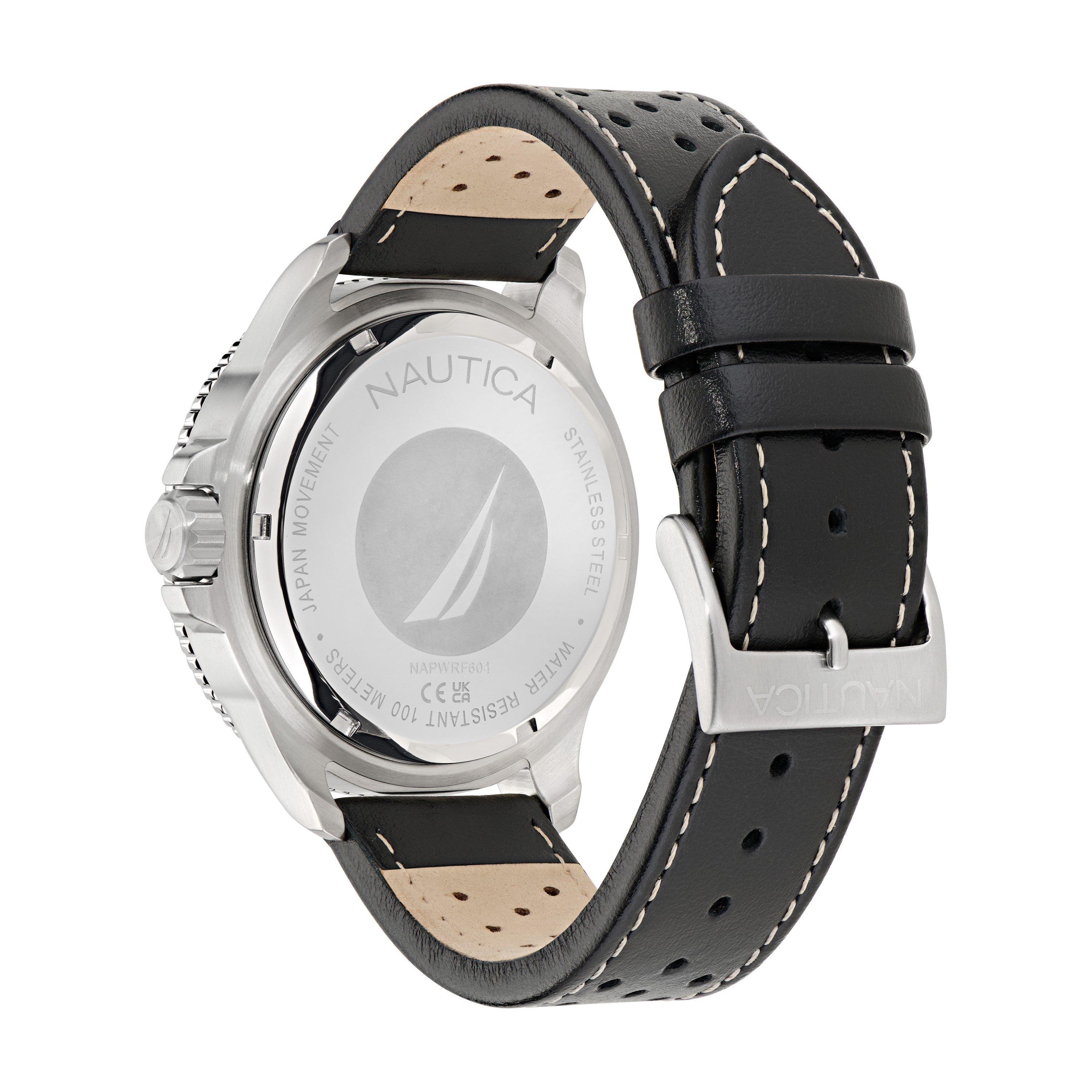 Preto/Prata - Nautica - Nautica Windrose Wtc Sn72 - 4