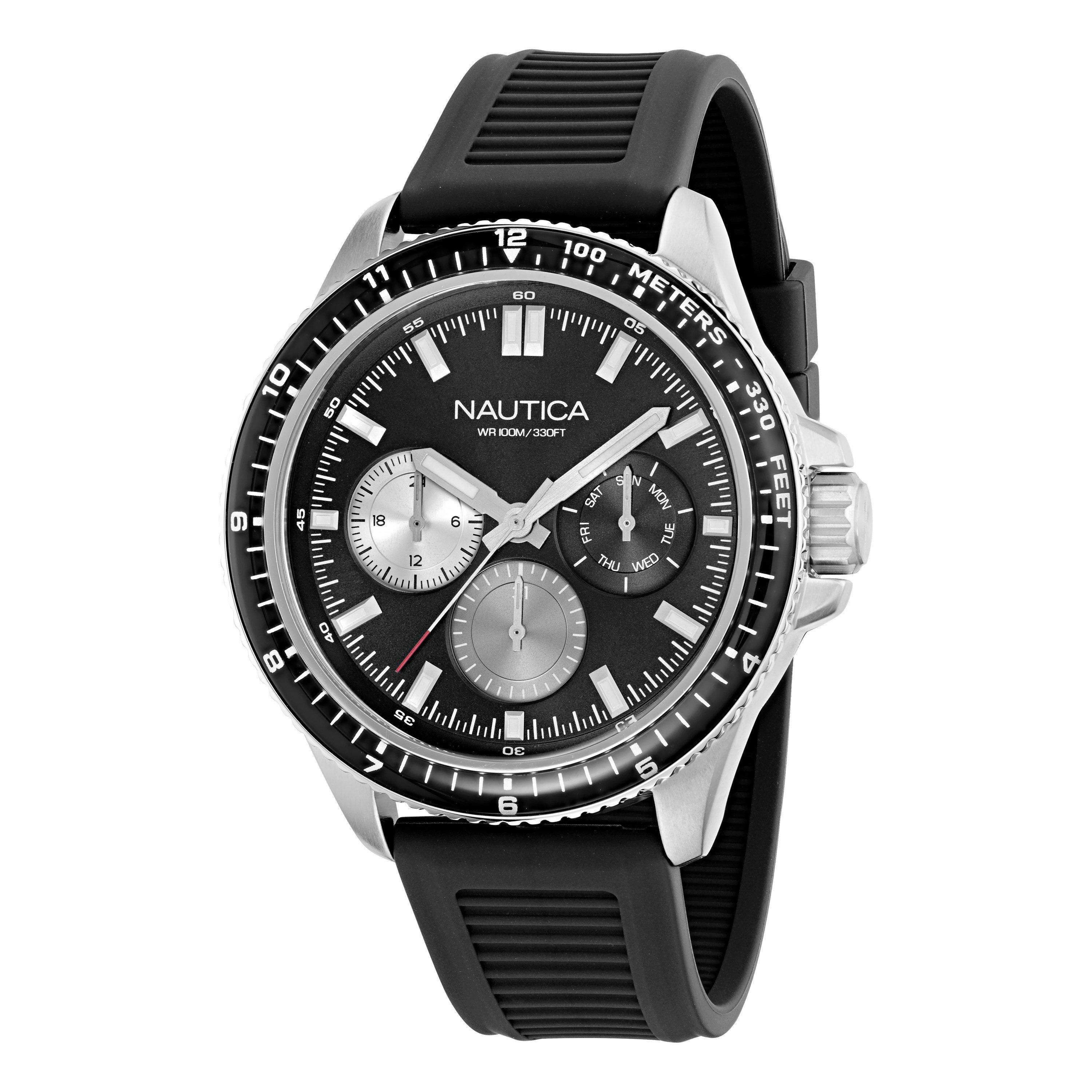 Preto/Prata - Nautica - Nautica Windrose Wtc Sn72 - 6