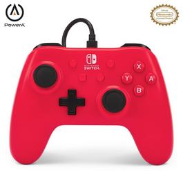 PowerA Wired Controller for Nintendo Switch Raspberry Red