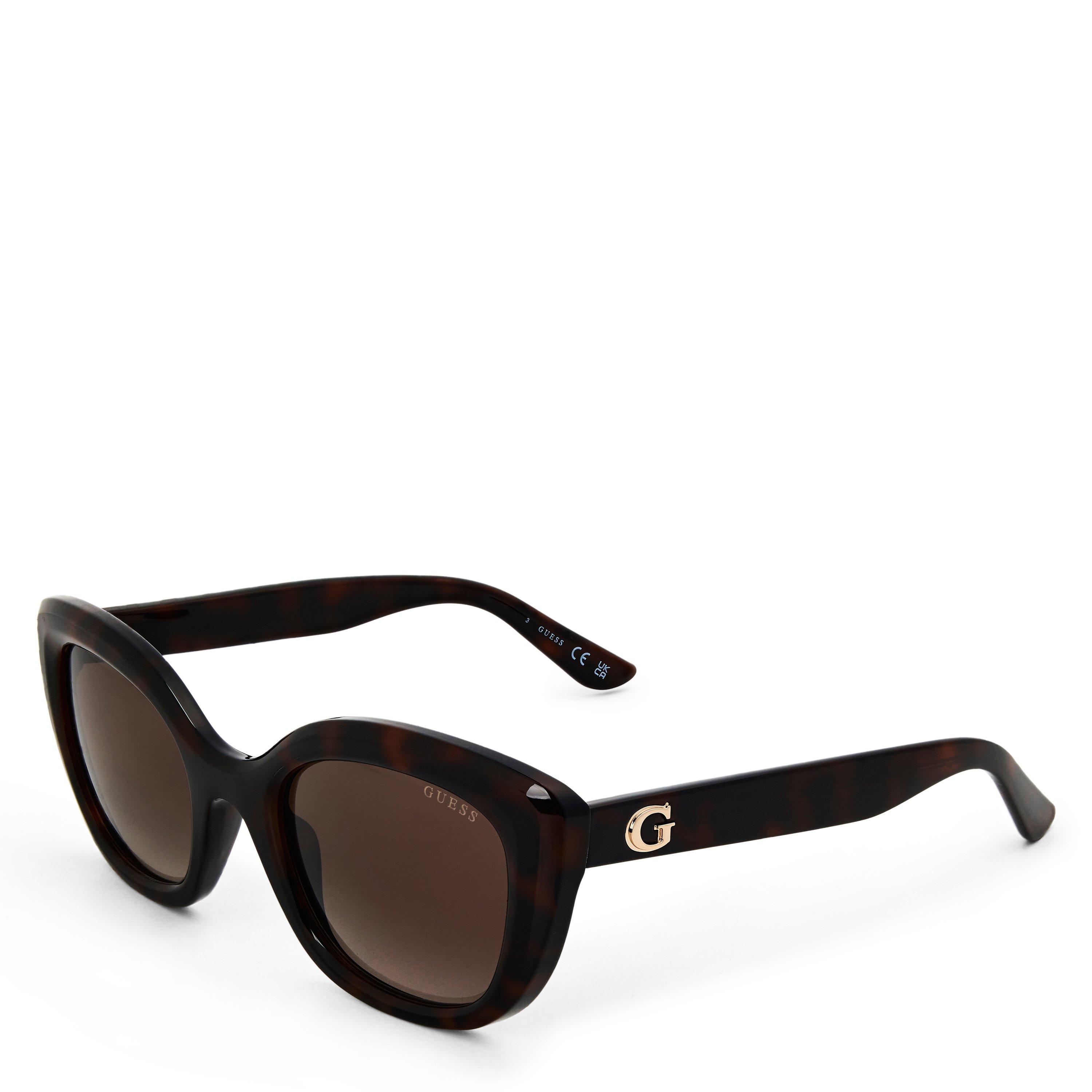 Guess Women's Square Sunglasses - Dark Havana