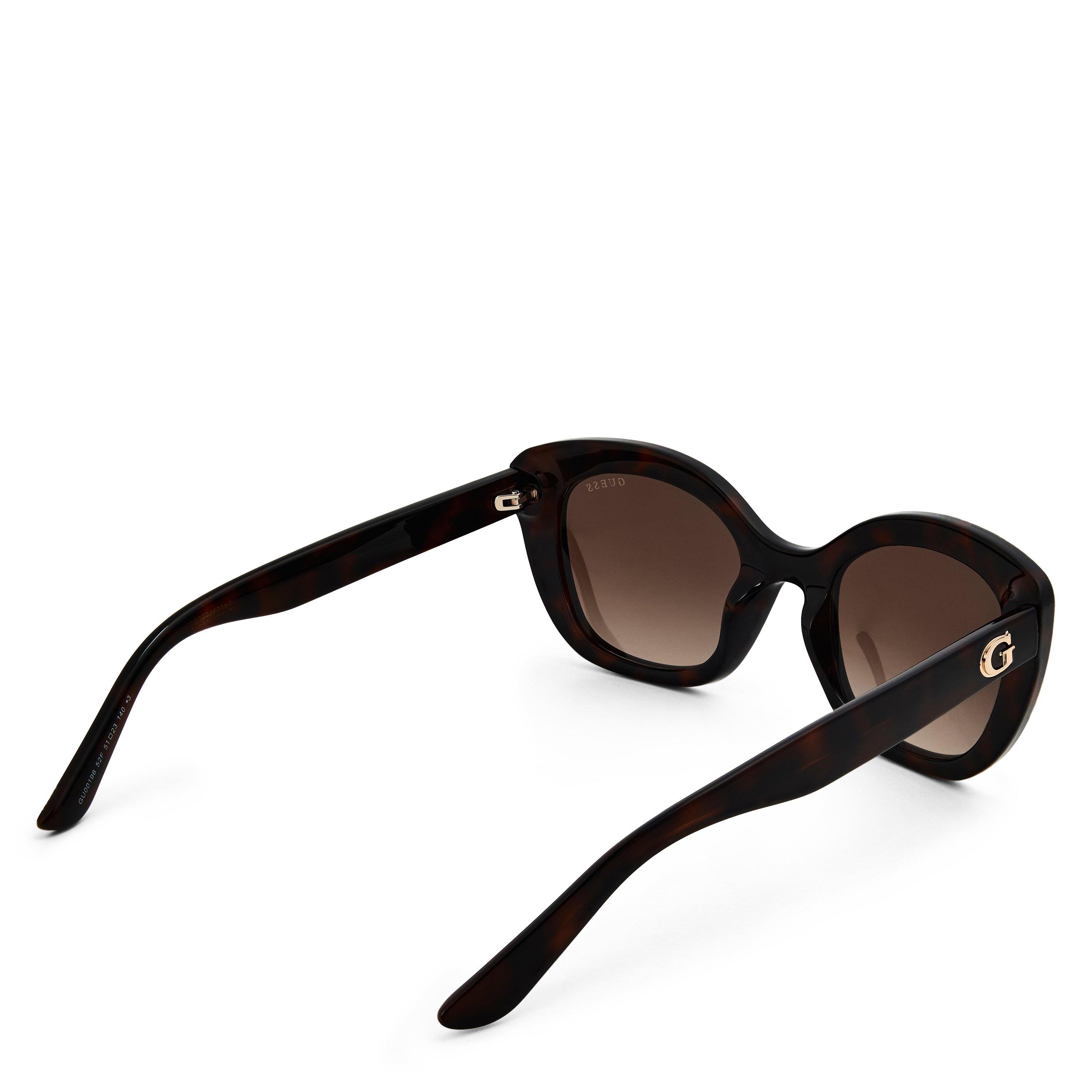 Dark Havana - Guess - Women's Square Sunglasses - 2