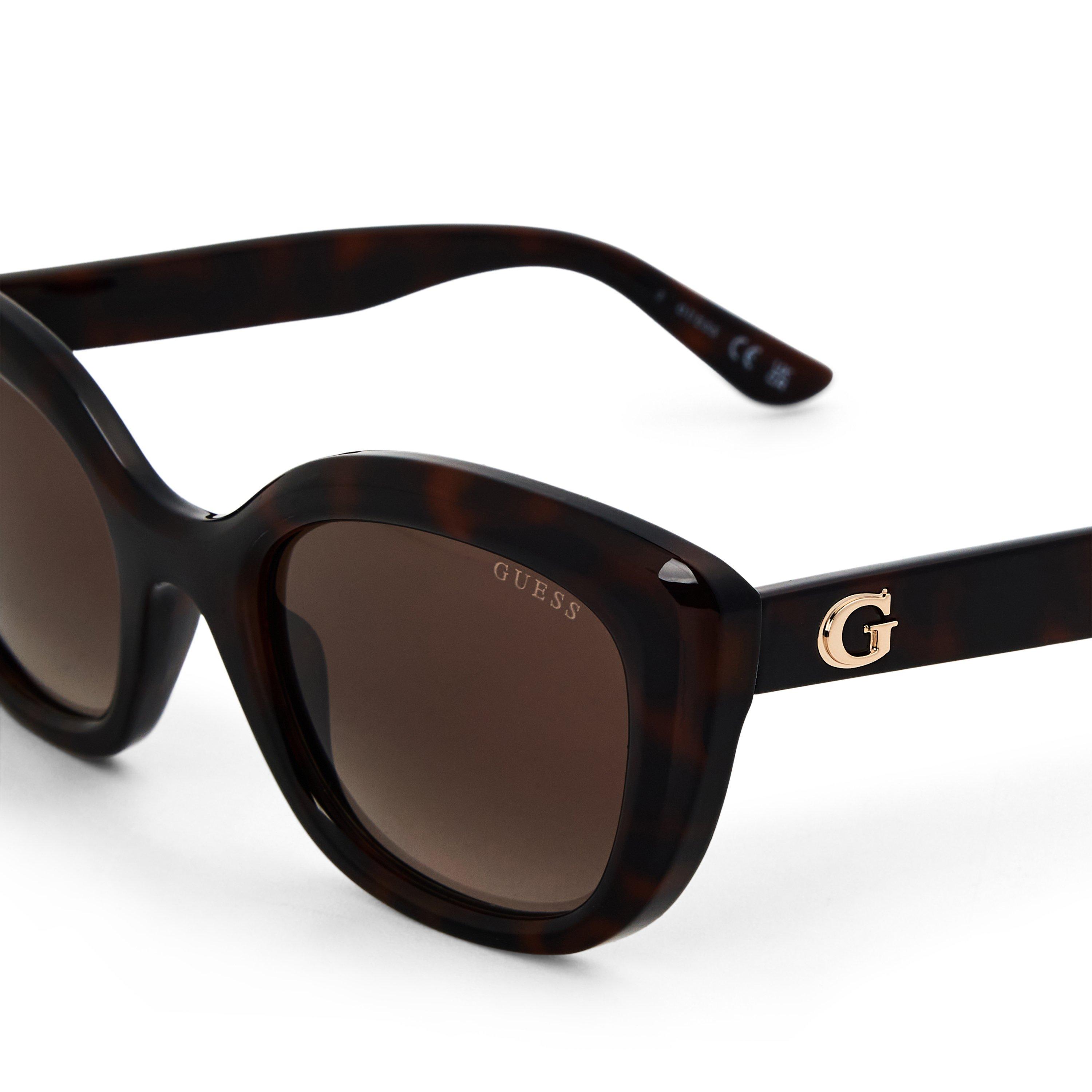 Dark Havana - Guess - Women's Square Sunglasses - 3