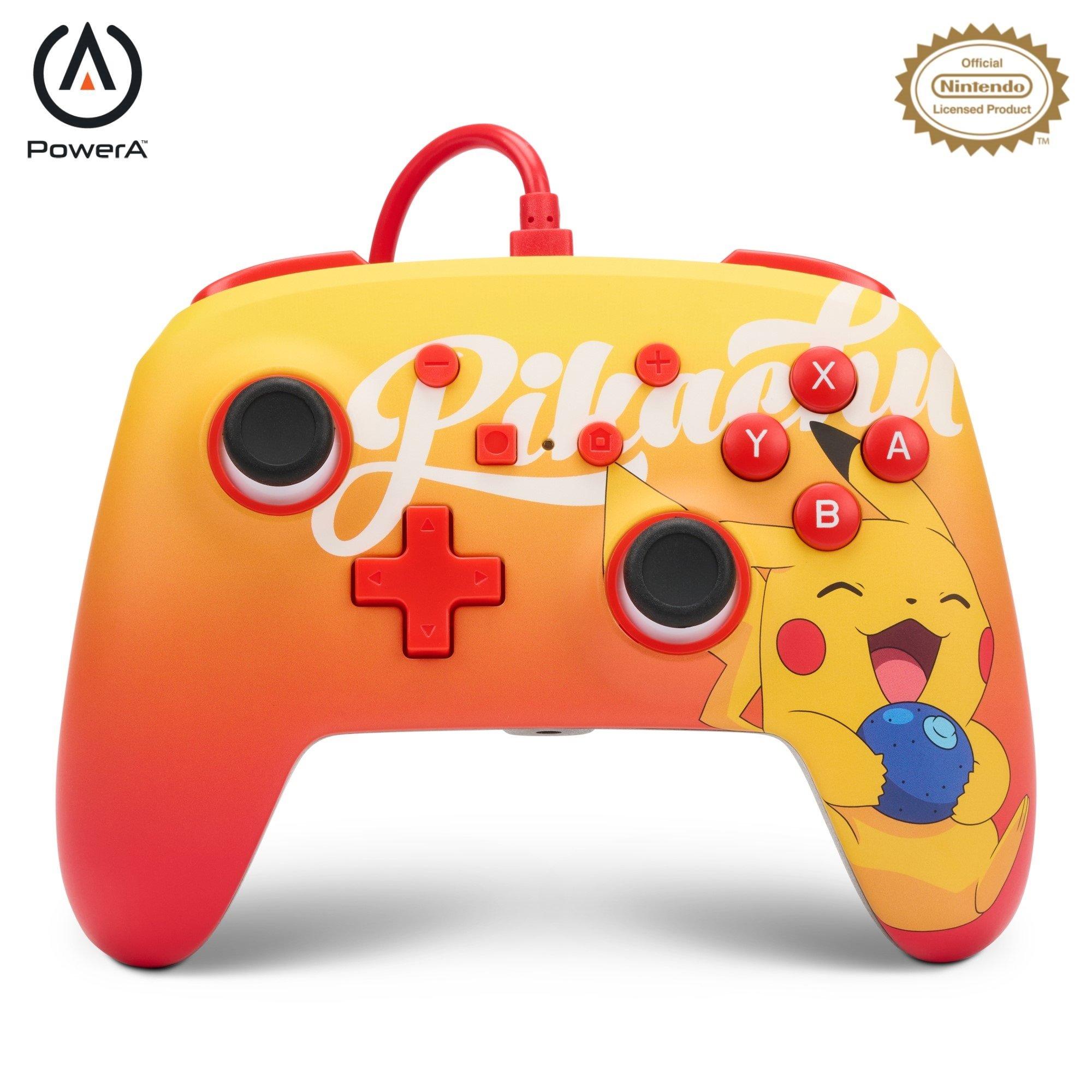 Oran Berry - PowerA - Enhanced Wired Controller for Nintendo Switch - Oran Berry Pikachu - 1