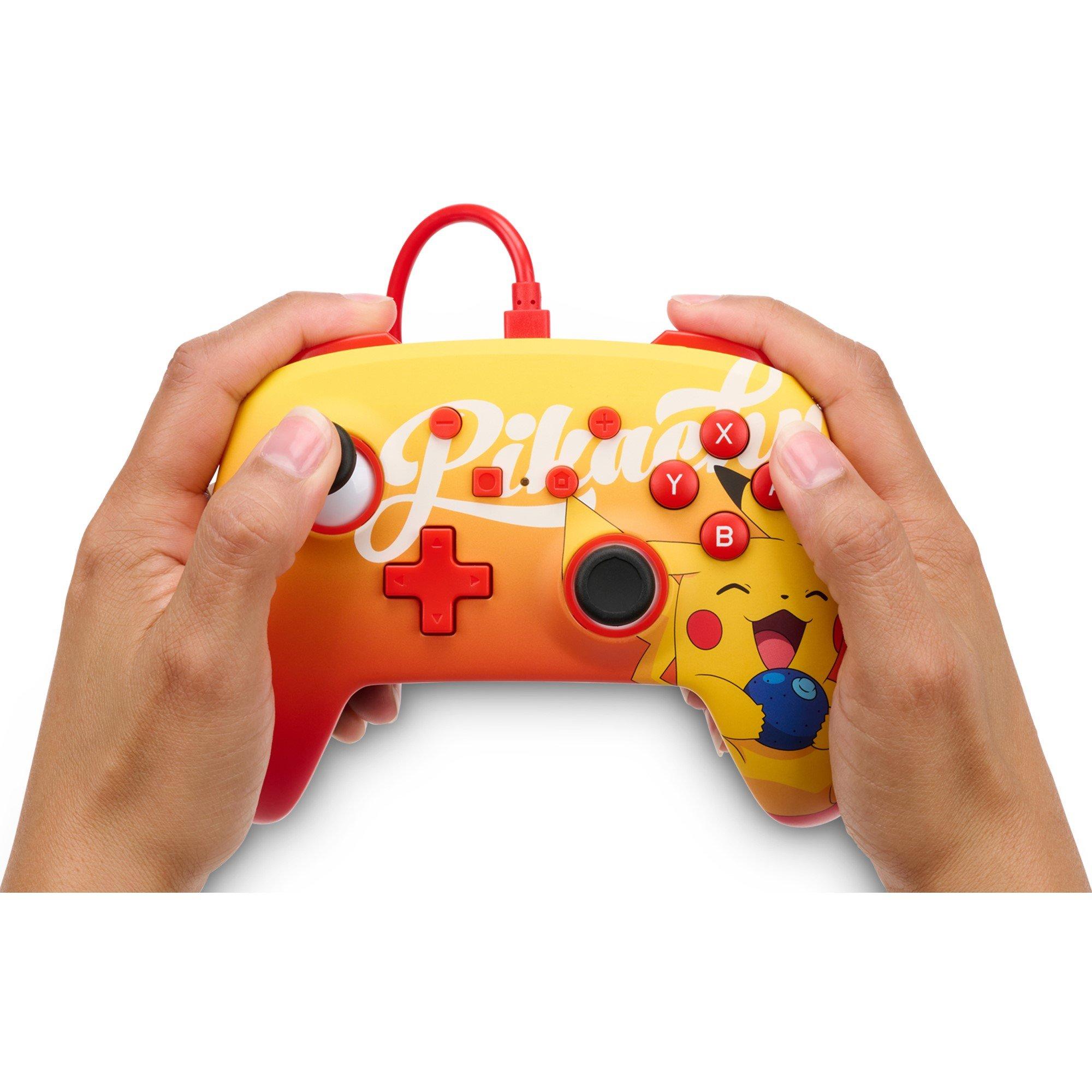 Oran Berry - PowerA - Enhanced Wired Controller for Nintendo Switch - Oran Berry Pikachu - 3