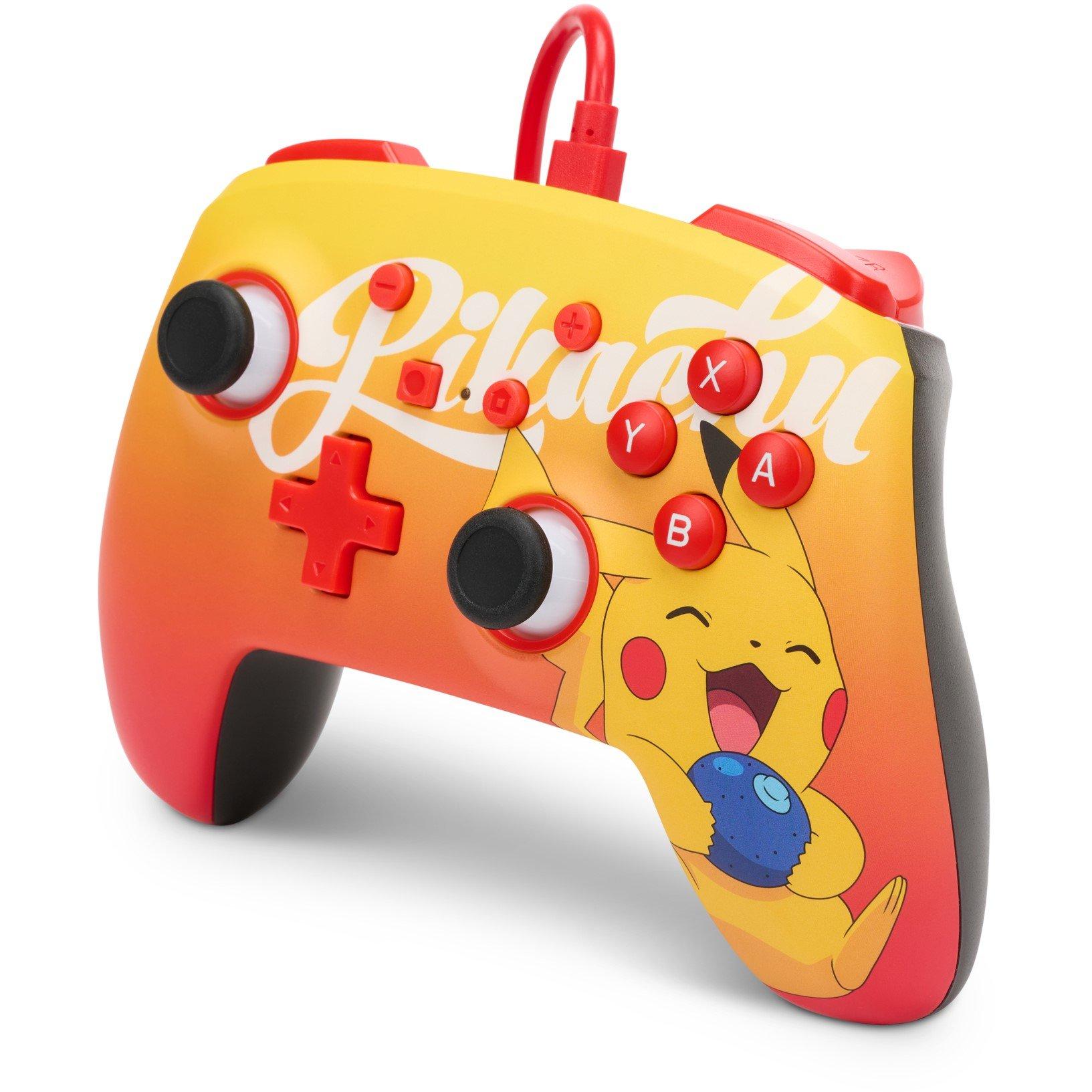 Oran Berry - PowerA - Enhanced Wired Controller for Nintendo Switch - Oran Berry Pikachu - 7
