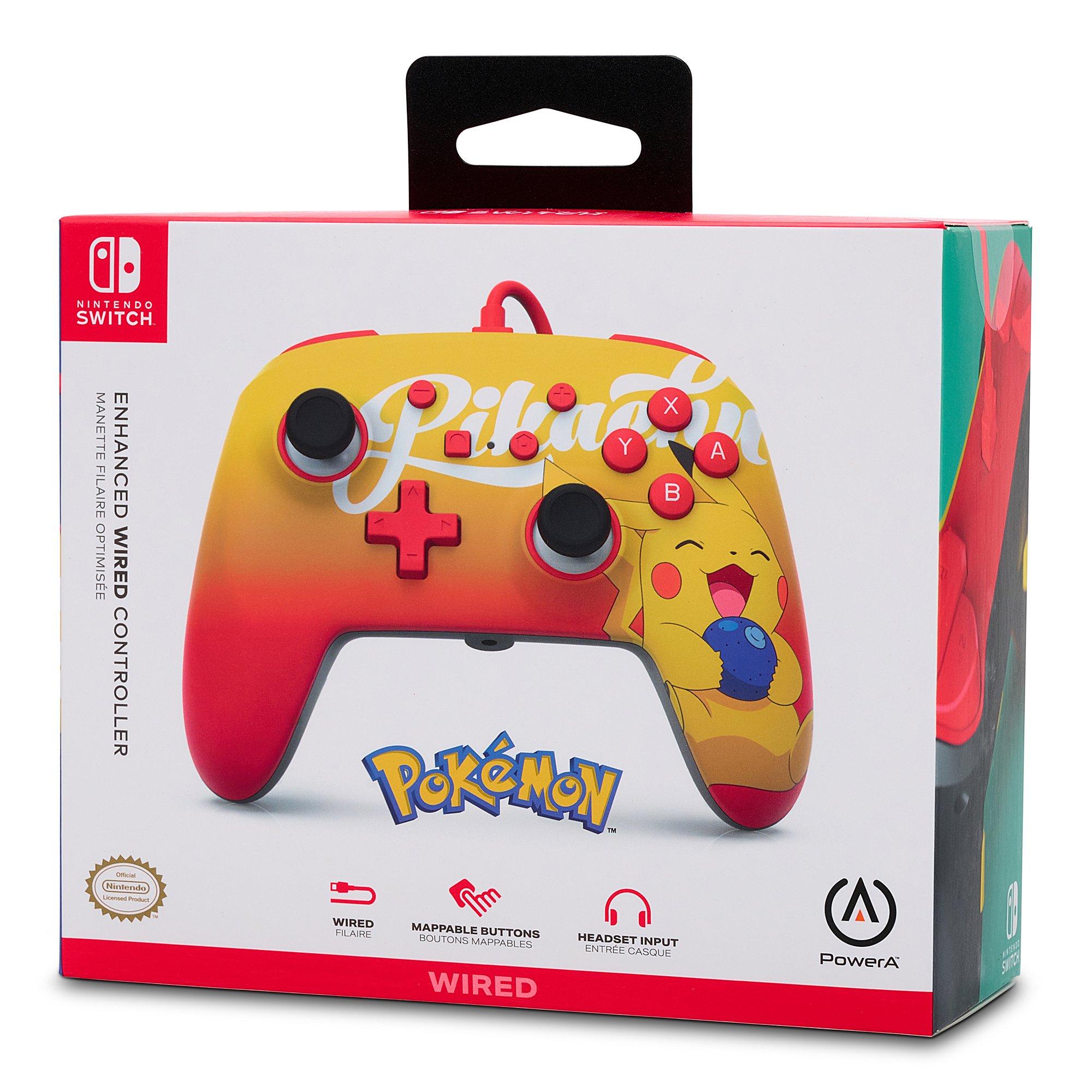 Oran Berry - PowerA - Enhanced Wired Controller for Nintendo Switch - Oran Berry Pikachu - 9