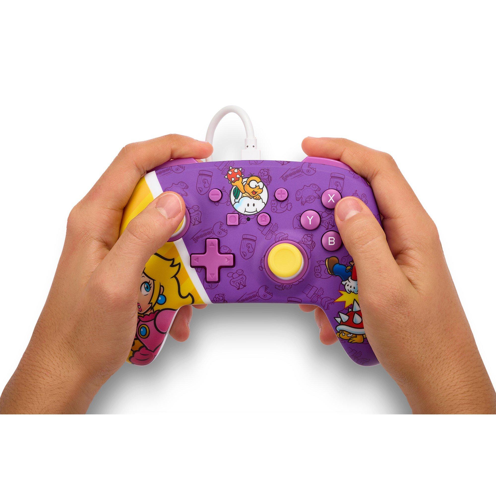 Pfirsichschlacht - PowerA - Enhanced Wired Controller for Nintendo Switch - Princess Peach Battle - 3