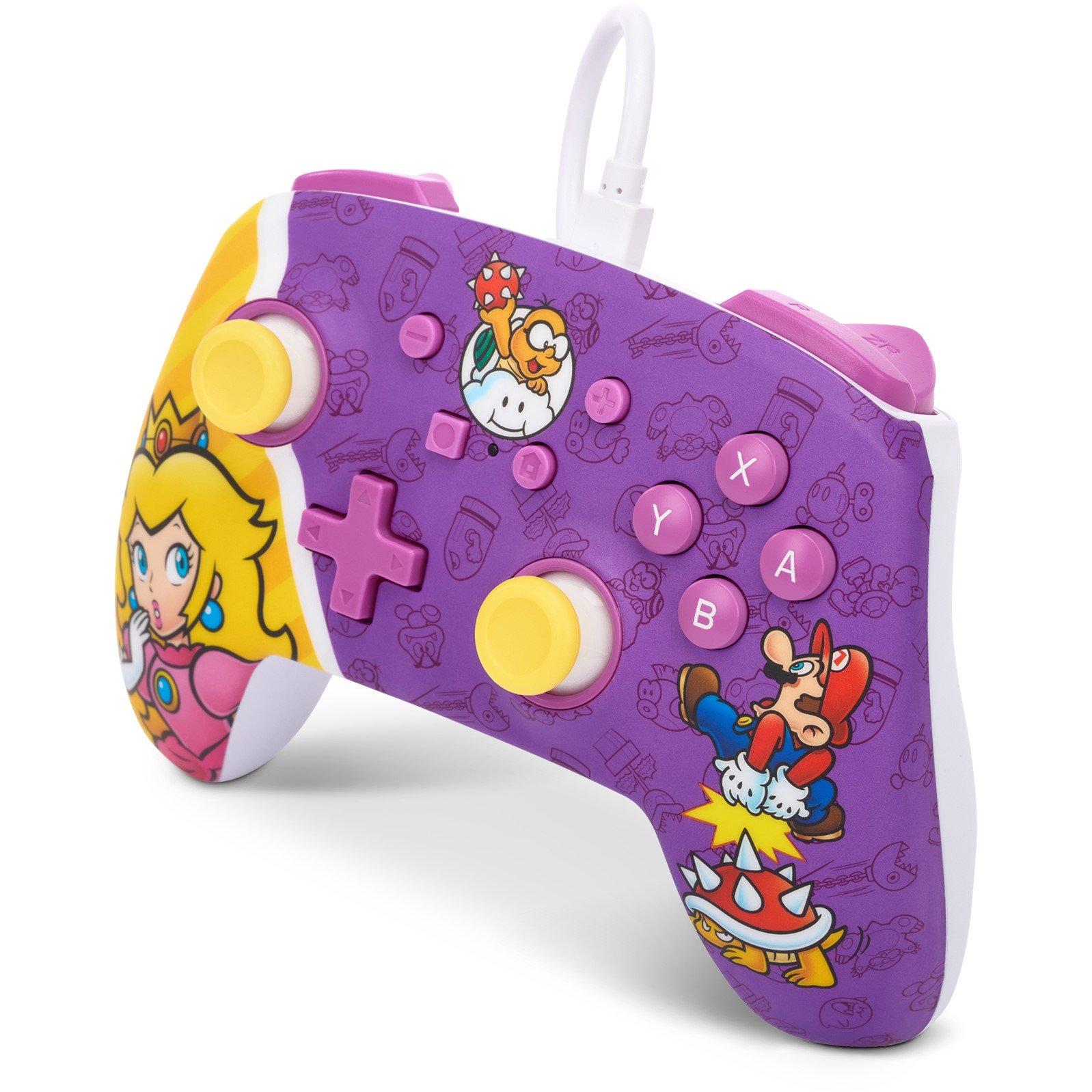 Pfirsichschlacht - PowerA - Enhanced Wired Controller for Nintendo Switch - Princess Peach Battle - 5