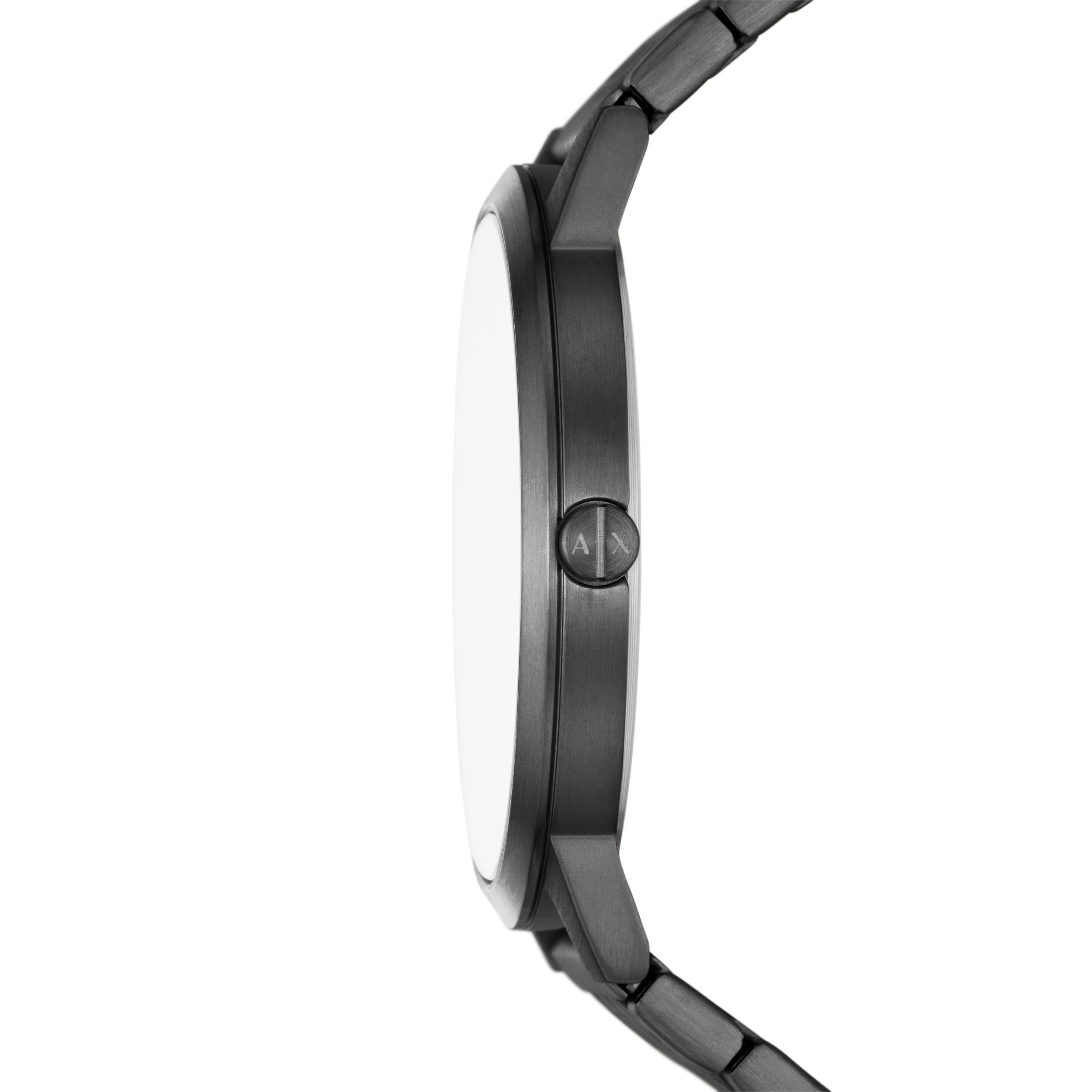 Black/Black - Armani Exchange - Two-Hand Stainless Steel Watch - 3