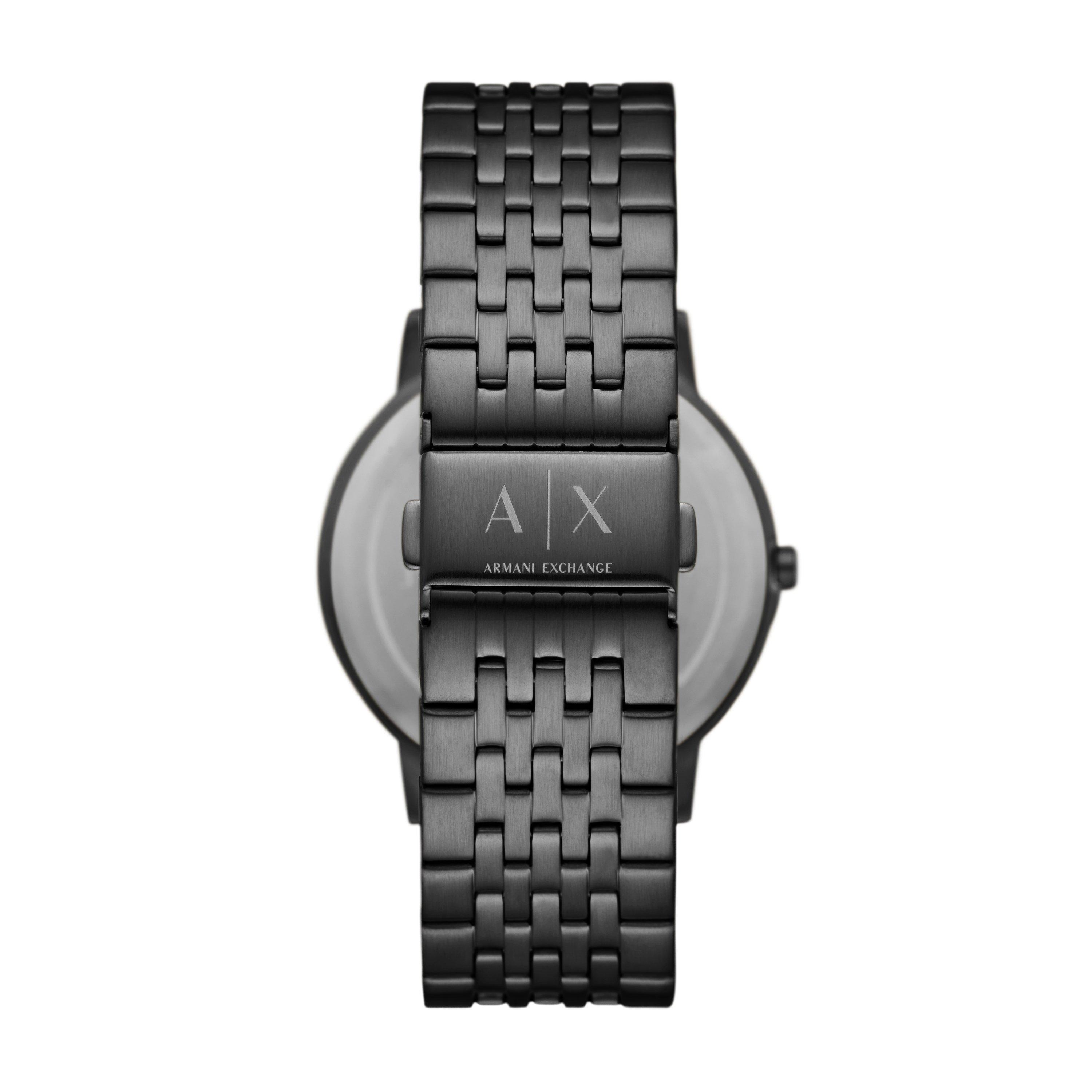 Black/Black - Armani Exchange - Two-Hand Stainless Steel Watch - 4